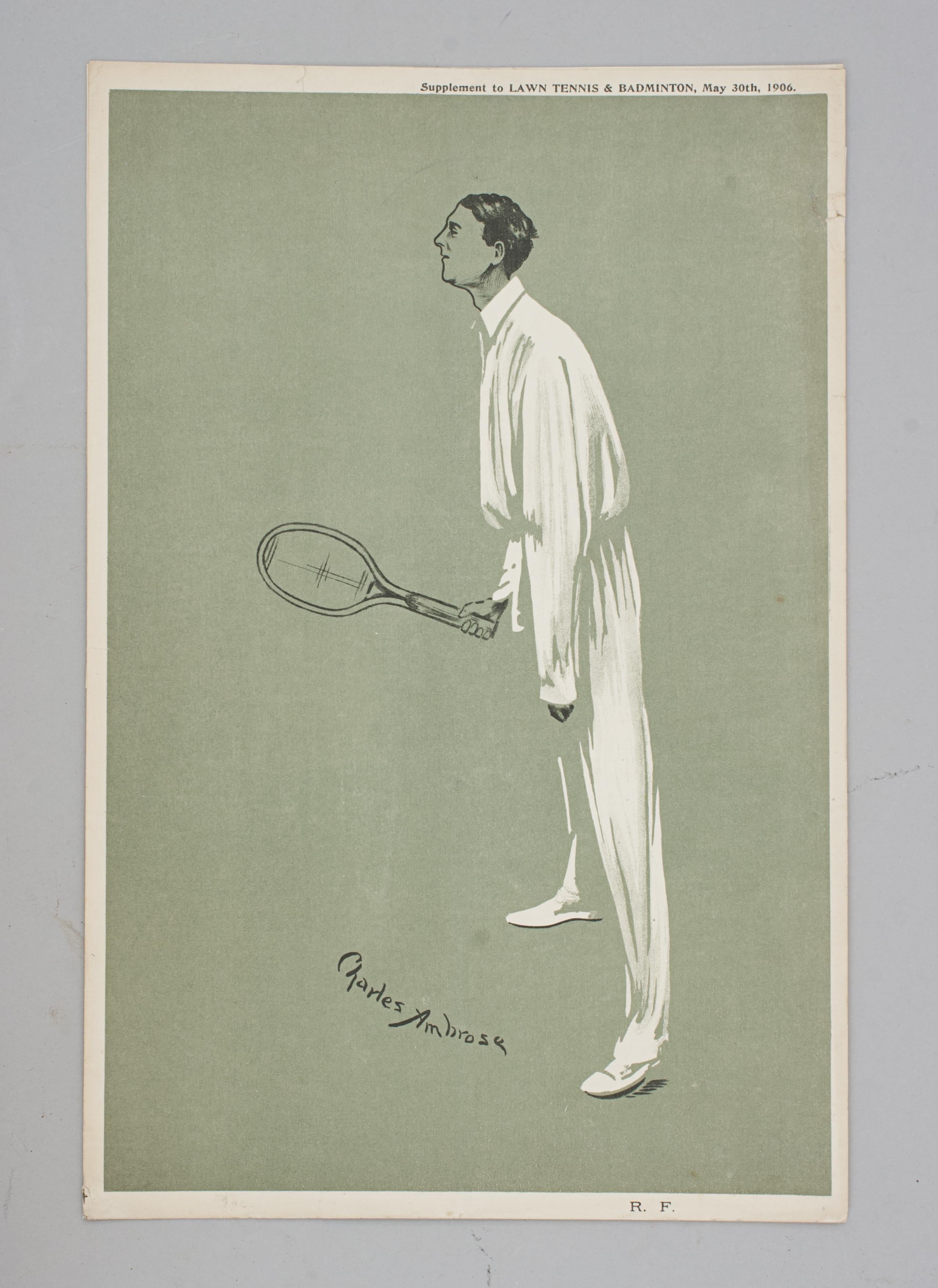 Collection of Ten Tennis Prints by Charles Ambrose For Sale 2