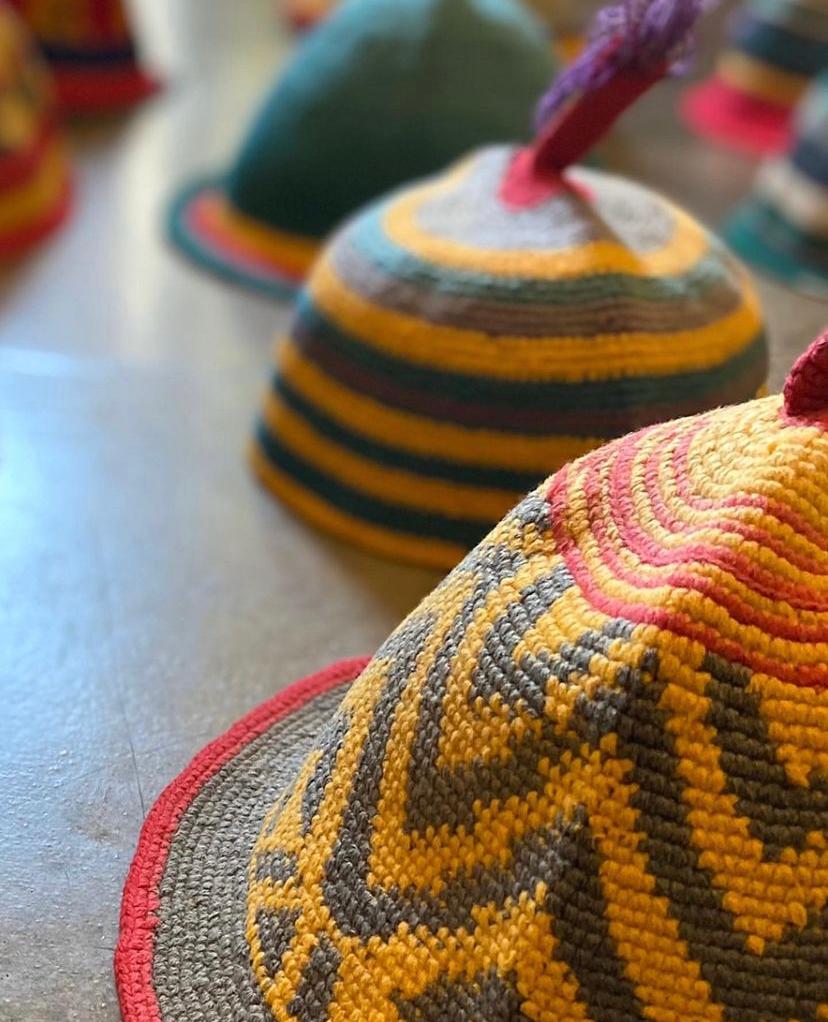 Woven Collection of Thirteen Traditional Dorze Hats,  Ethiopia