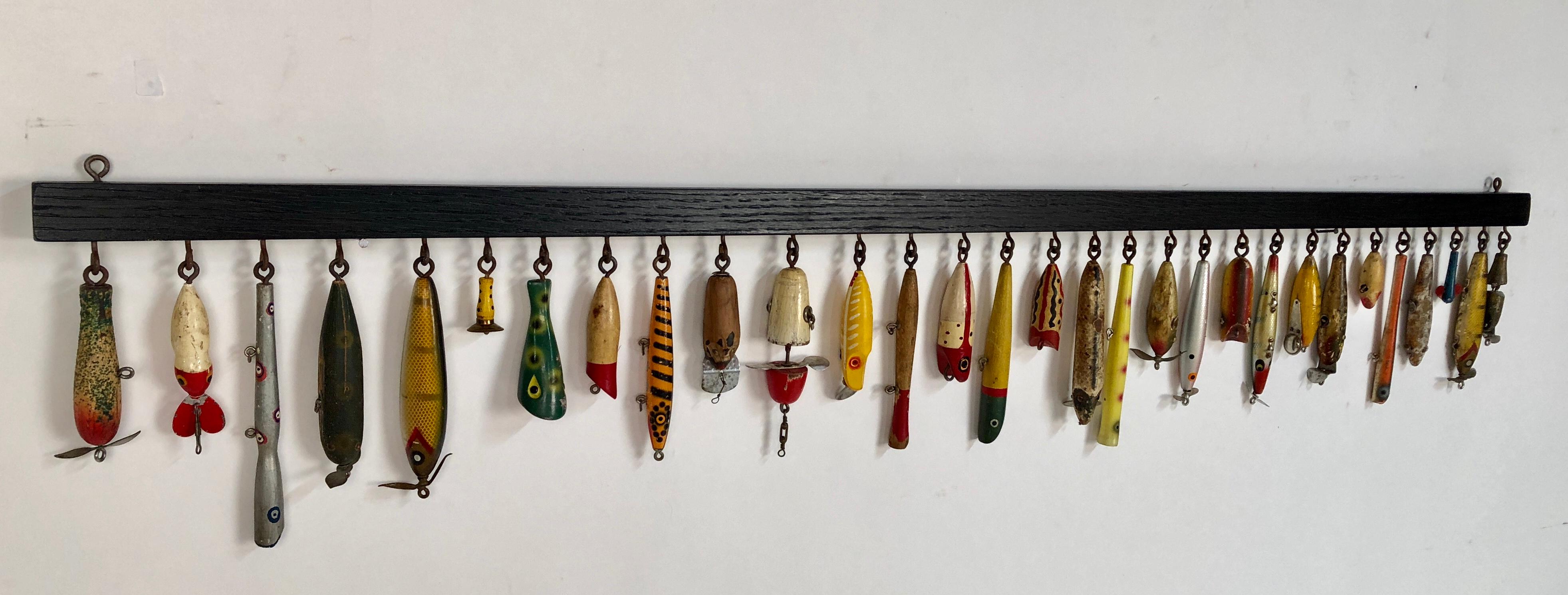 how to display old fishing lures