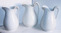 Collection of Three 19th Century Ironstone Water Pitchers