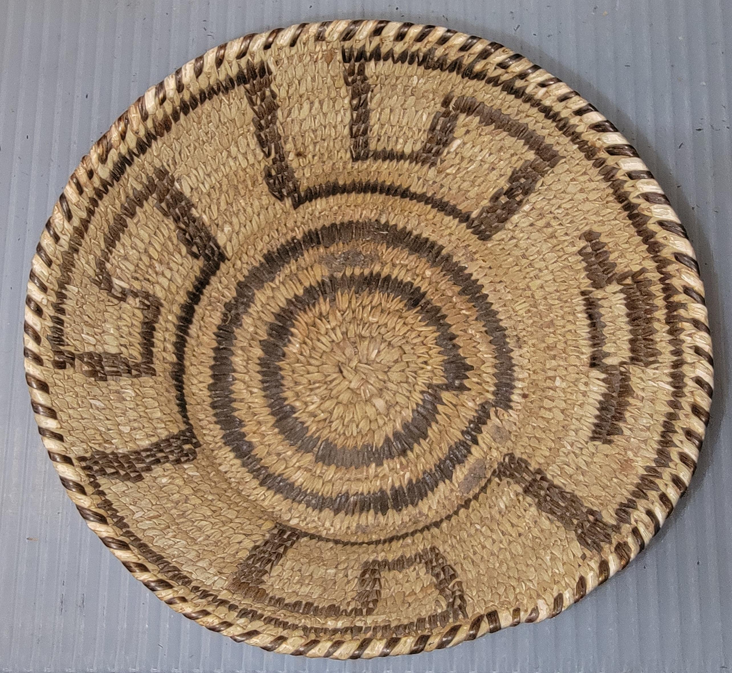 Collection of Three  American Indian Geometric Baskets -3 For Sale 3