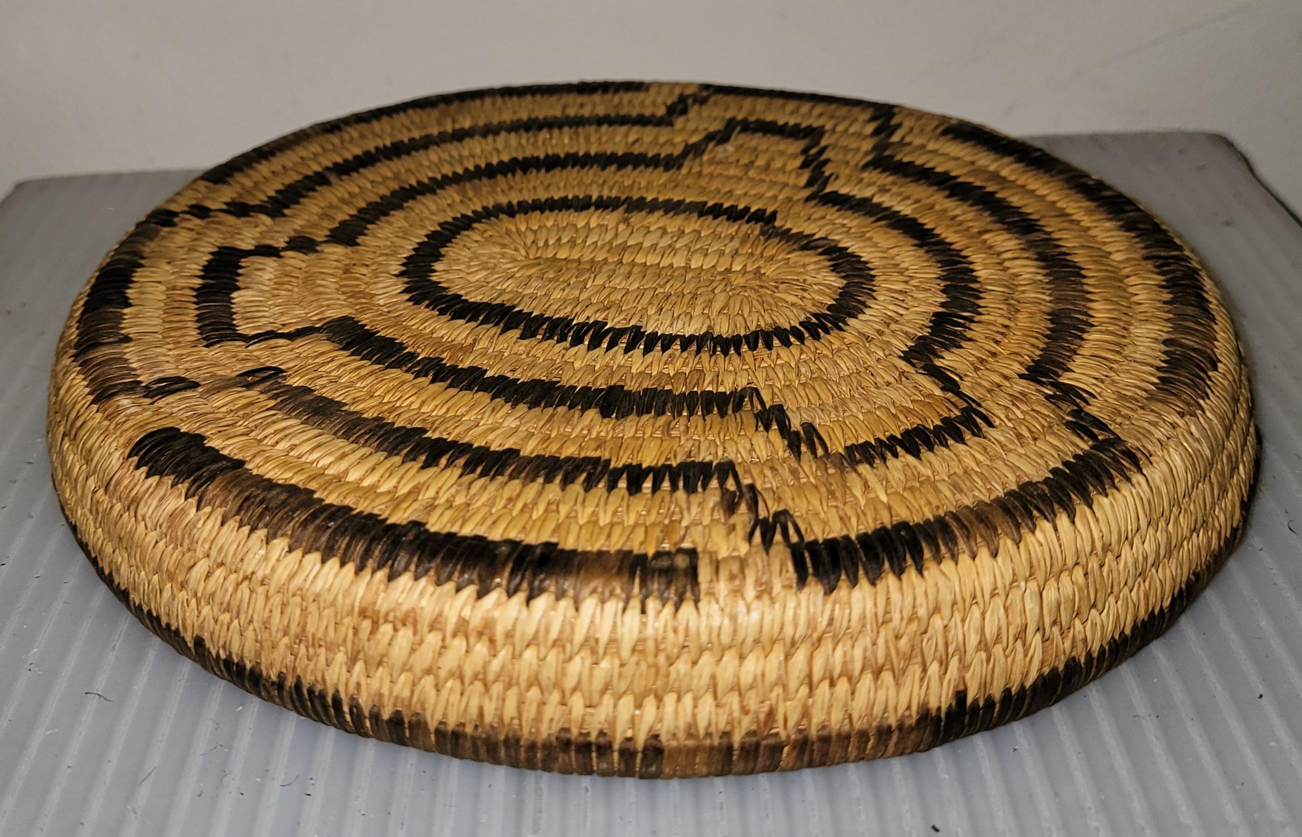 Collection of Three  American Indian Geometric Baskets -3 For Sale 6