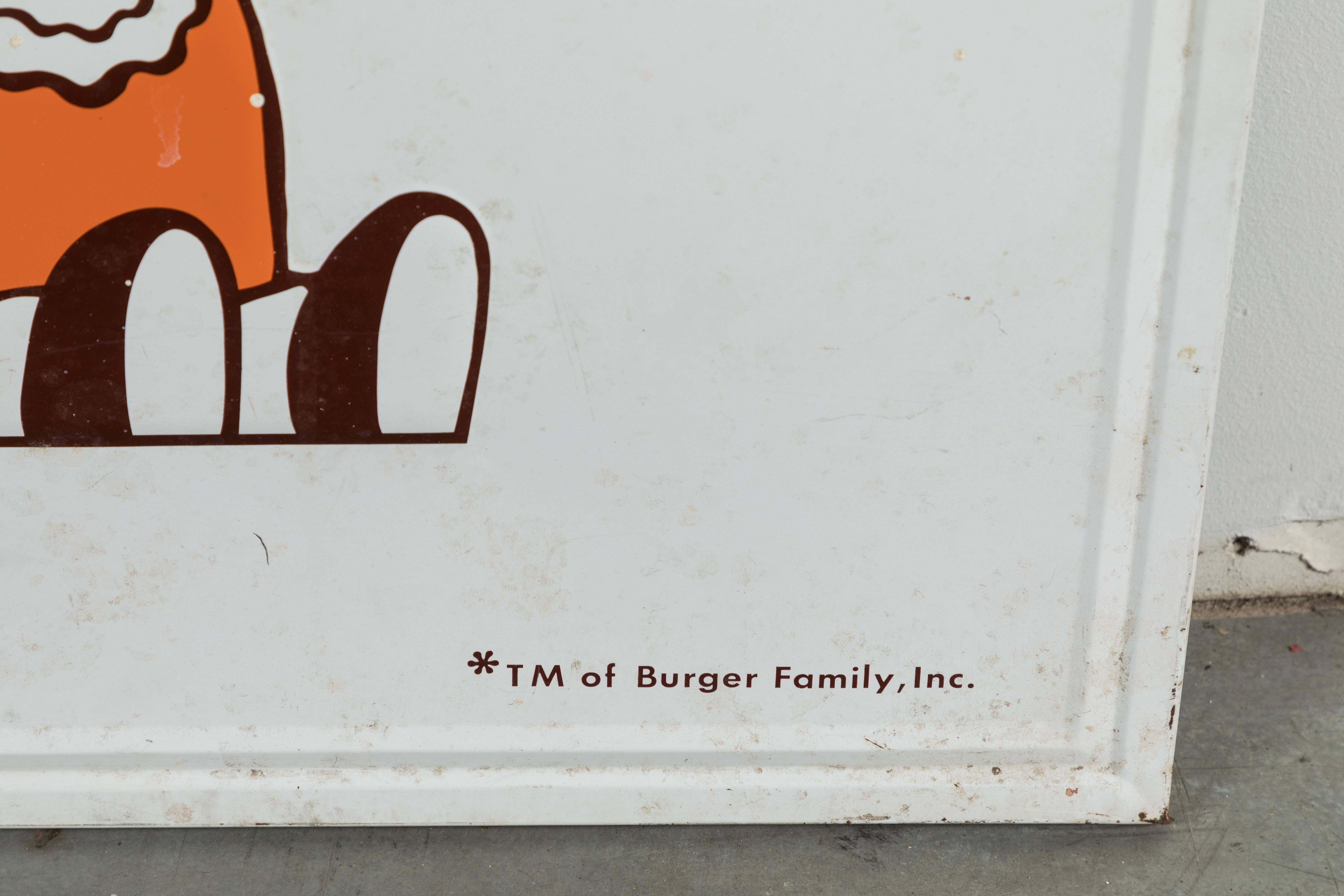 Enameled Collection of Three A&W Drive-In Rootbeer Burger Signs