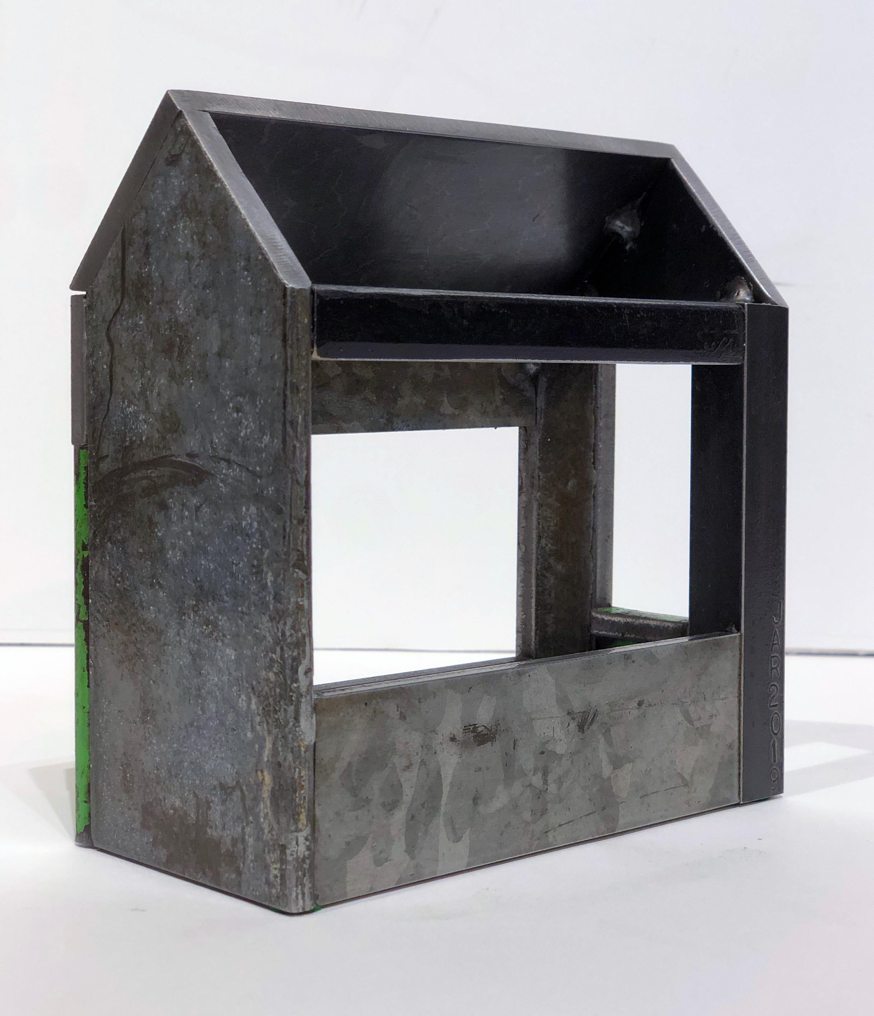 Collection of Three Barn House Structures by Jim Rose, Welded Salvaged Steel 8