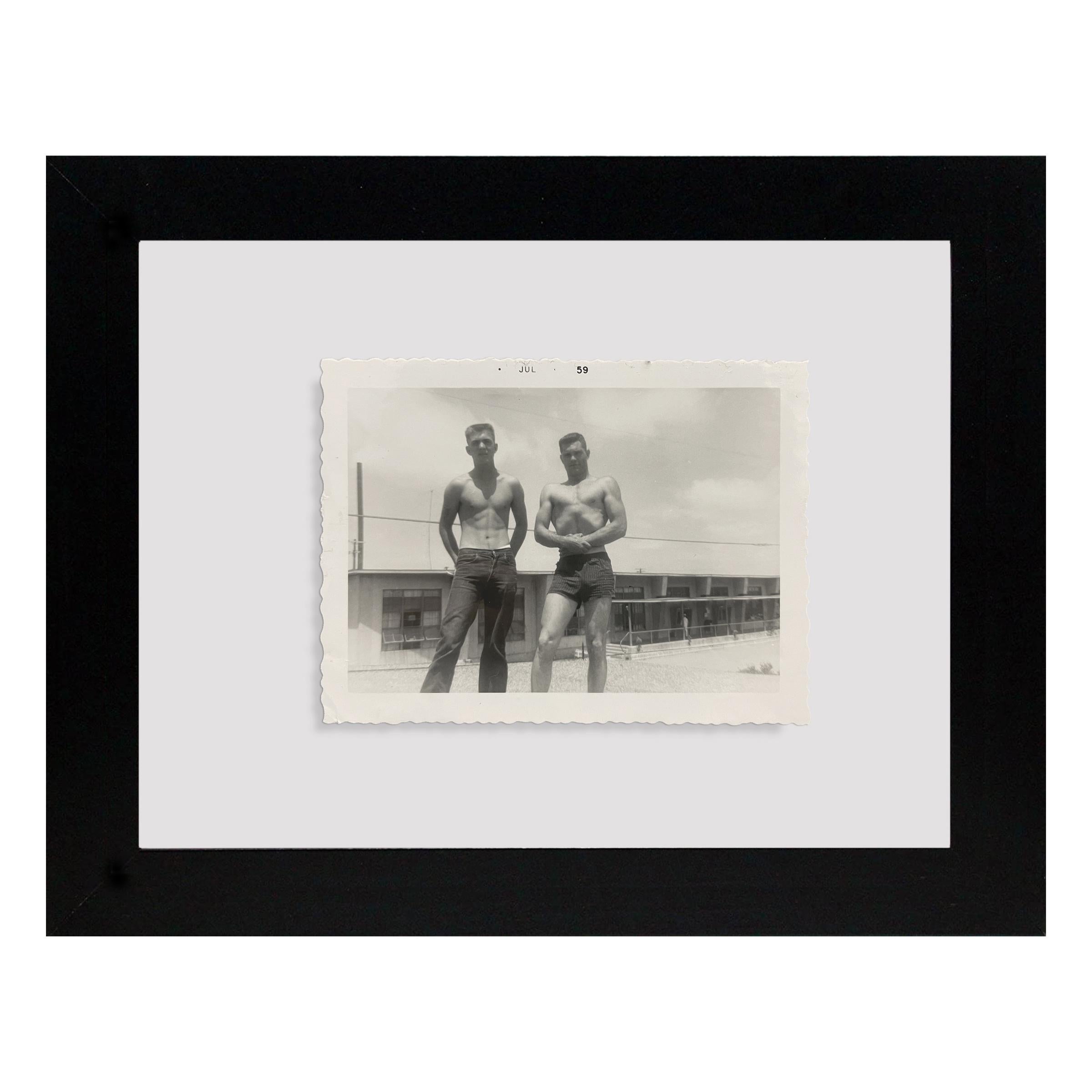 Mid-20th Century Collection of Three Framed American Solider Photographs For Sale