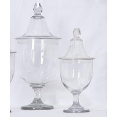 Collection of Three French 19th Century Bonbon Jars