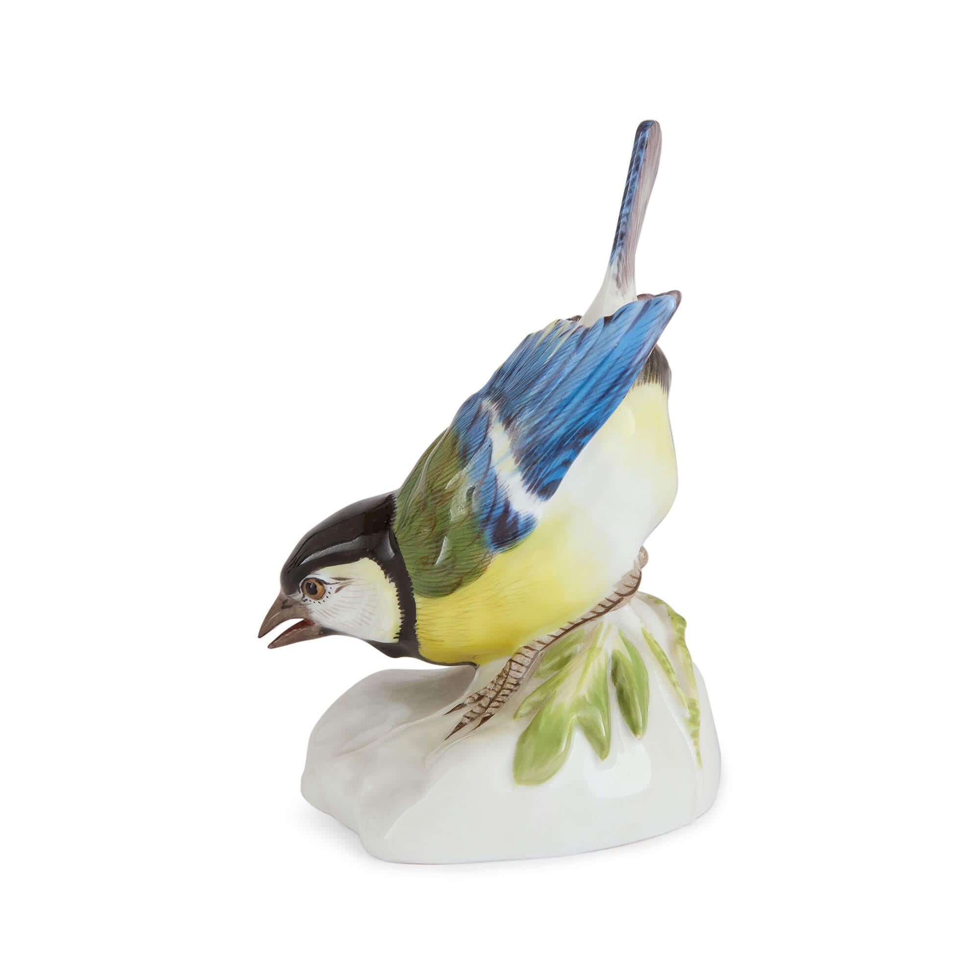 Collection'S di tre figure di uccelli in porcellana tedesca di Meissen In condizioni buone in vendita a London, GB