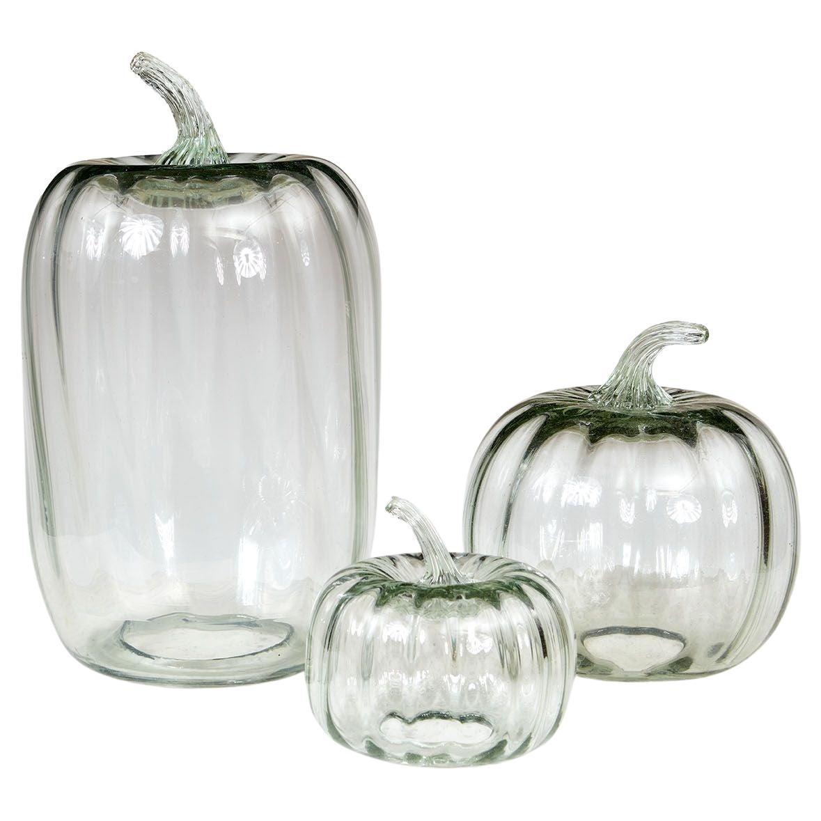 Collection'S di tre zucche di vetro in vendita