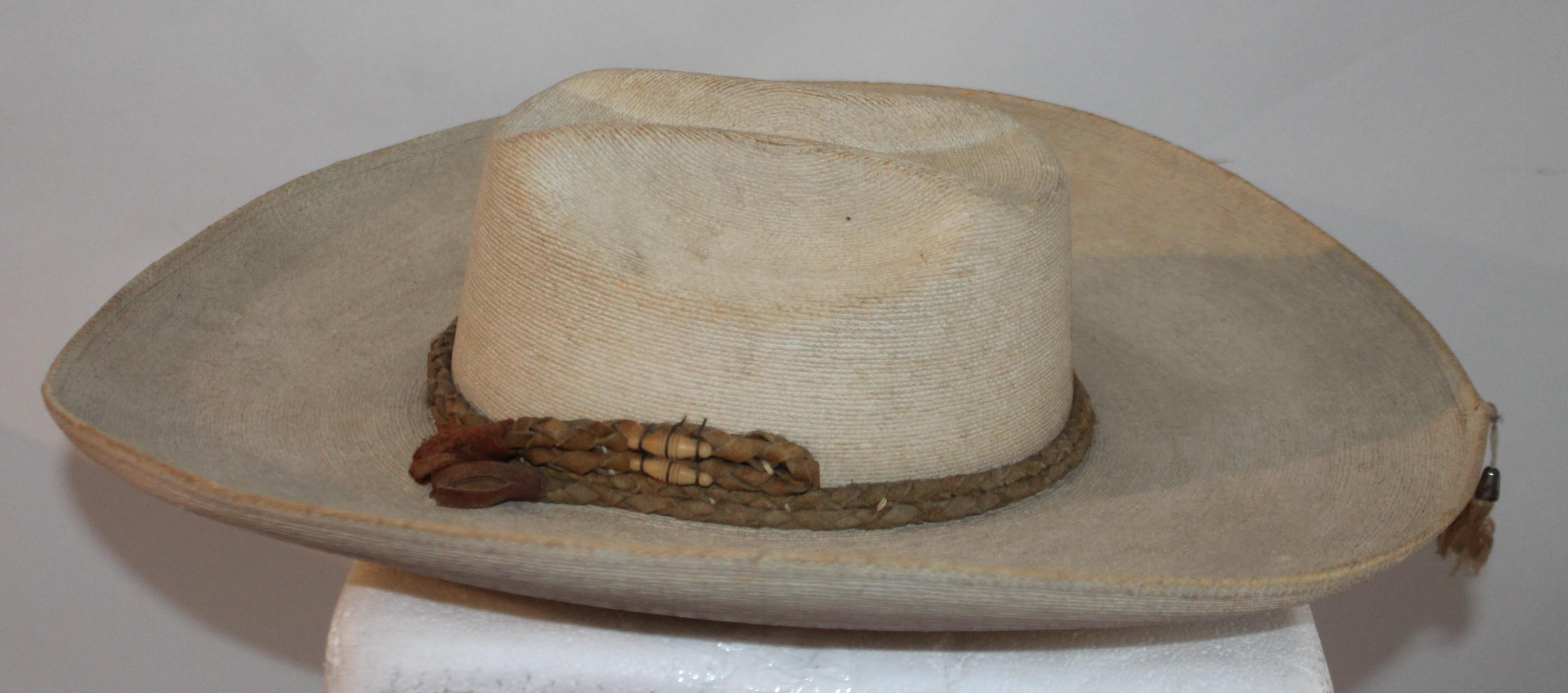 Collection of Three Handmade Sombreros In Good Condition In Los Angeles, CA
