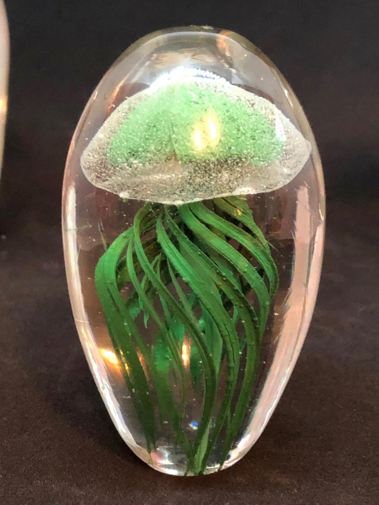 Collection of Three Jelly Fish Murano Italian Art Glass Aquarium ...