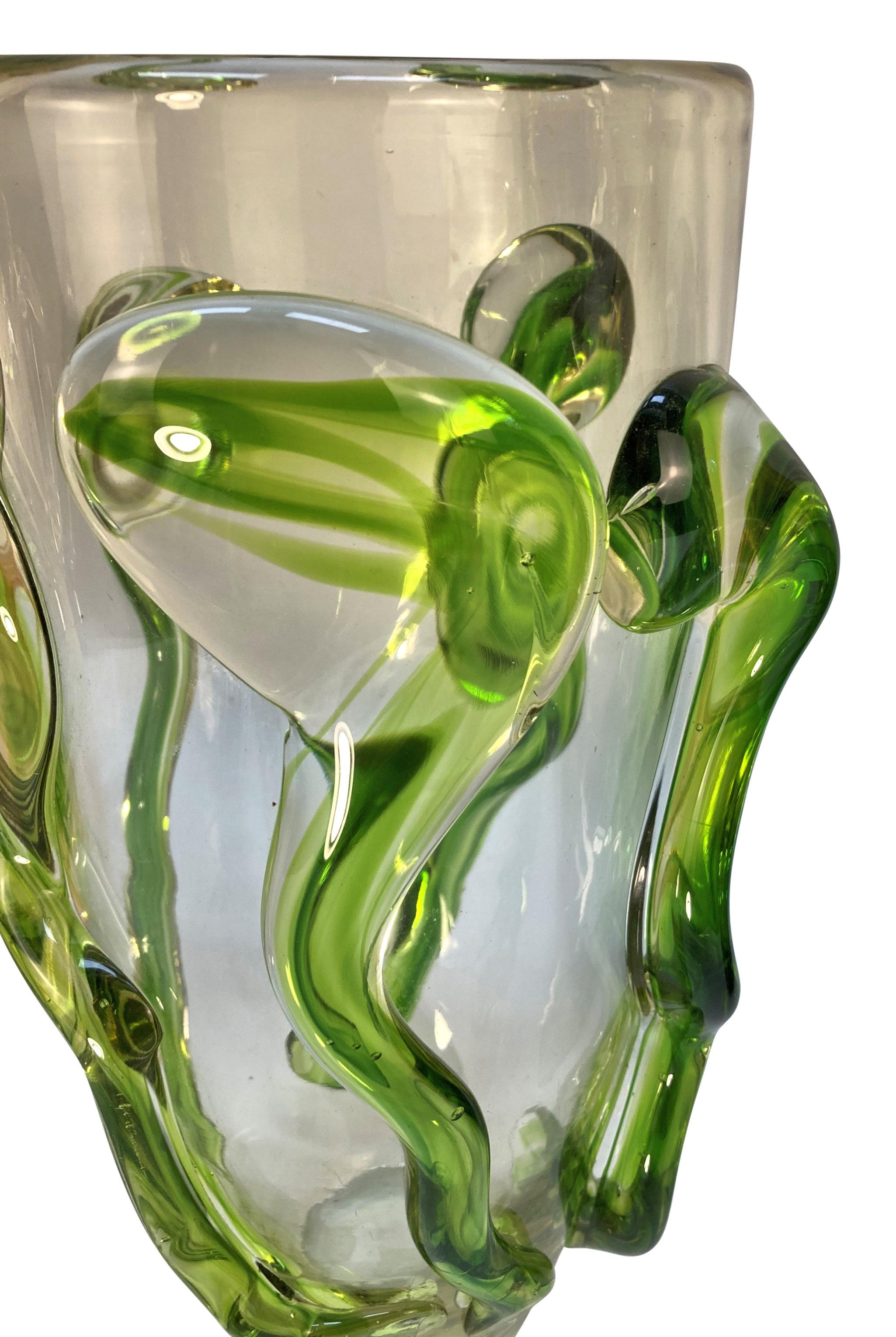 Collection of Three Large Murano Glass Vases (Italienisch) im Angebot