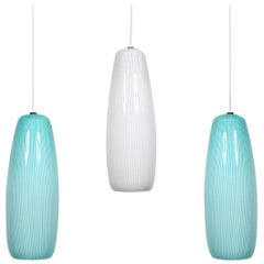 Collection of Three Large Pendants by Venini
