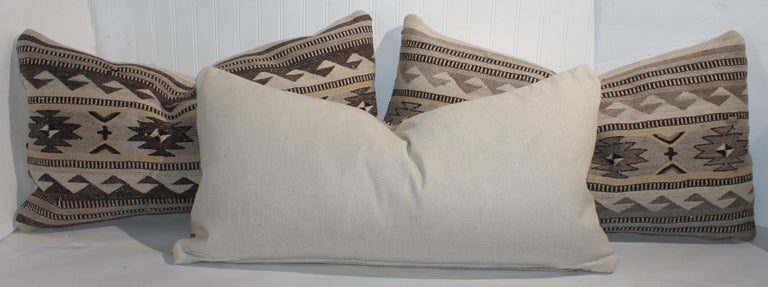 These fine weaving pillows are made in Mexico to look like American Navajo Weaving Pillows and are in very good condition. Can be sold individually @ 895.00 each or as a collection of three for 1895.00 for the group.