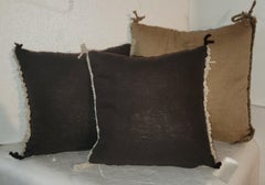 Collection of Three Mini Navajo Indian Weaving Pillows