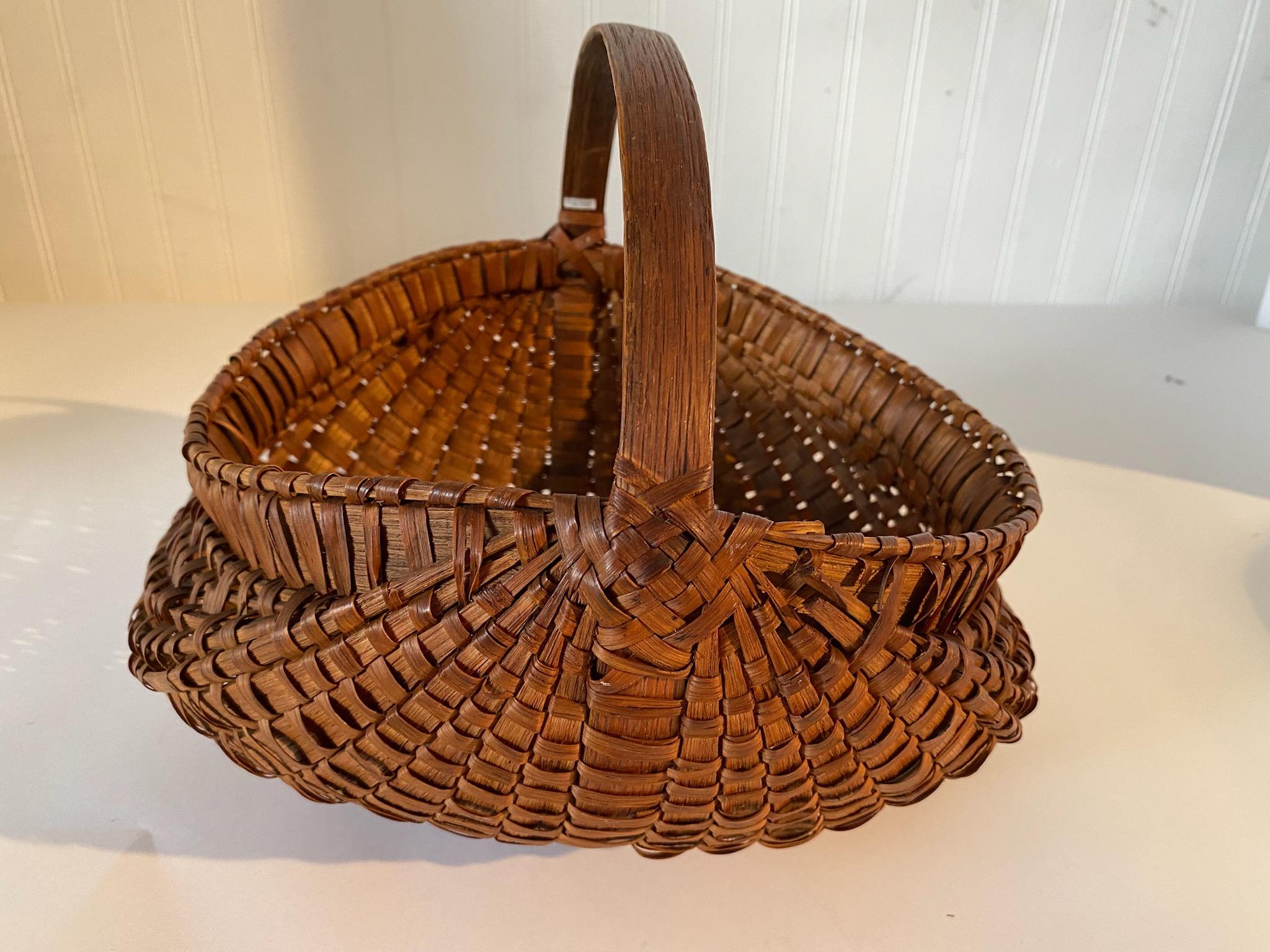 American Collection of Three Miniature Buttocks Baskets For Sale