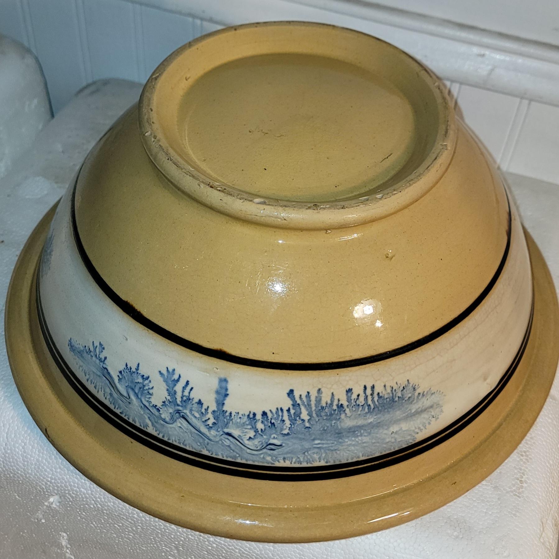 Colección de tres cuencos de loza amarilla moca en Bueno estado para la venta en Los Angeles, CA