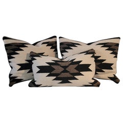 Collection of Three Navajo Indian Weaving Pillows -3