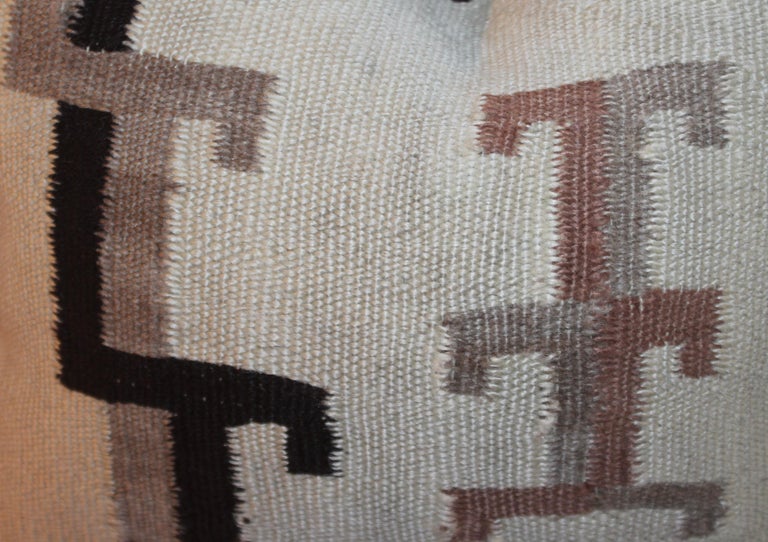 Adirondack Collection of Three Navajo Indian Weaving Pillows For Sale