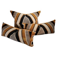 Collection of Three Navajo Indian Weaving Pillows