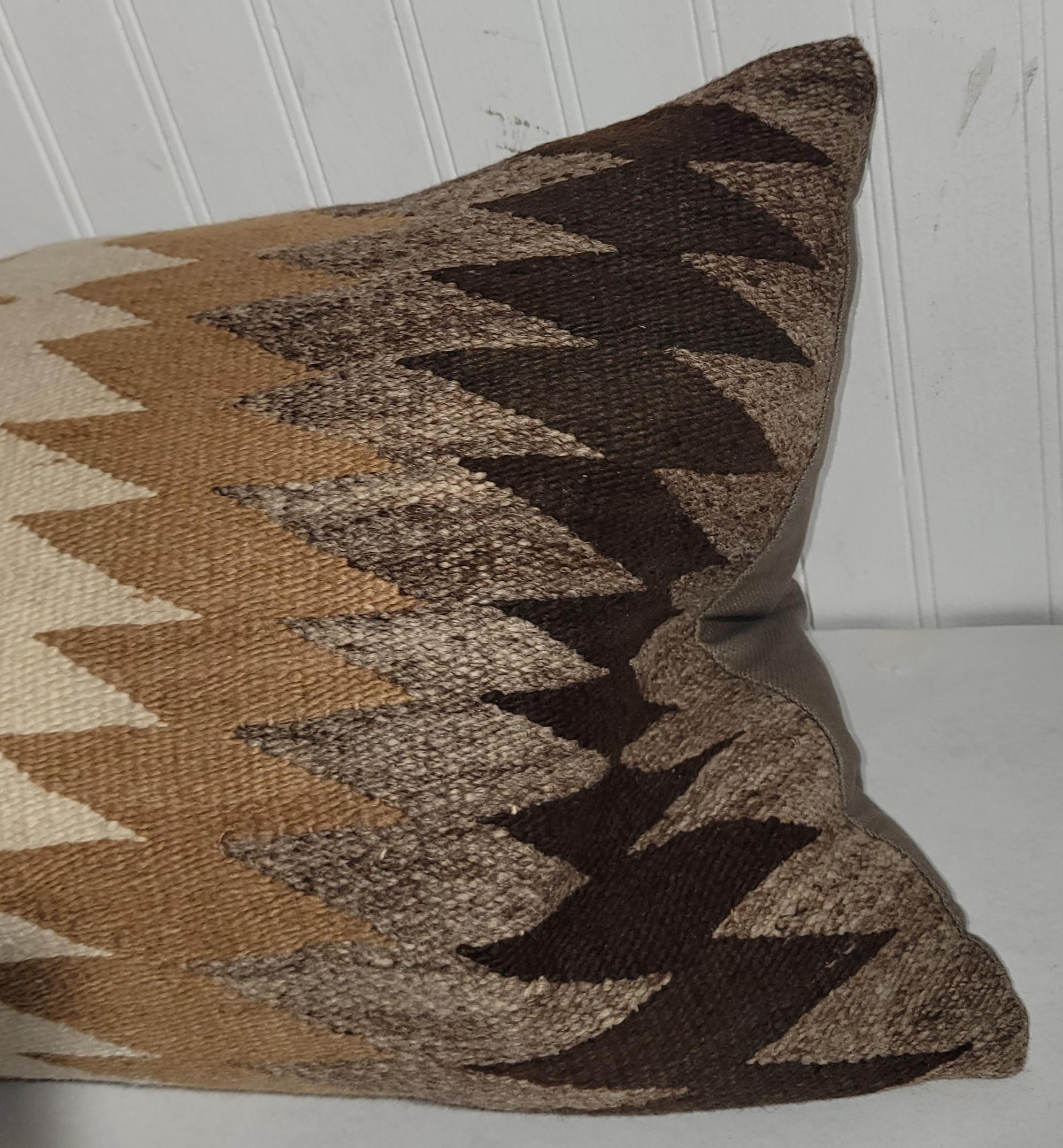 Collection of Three Navajo Indian Woven Pillows  In Good Condition For Sale In Los Angeles, CA