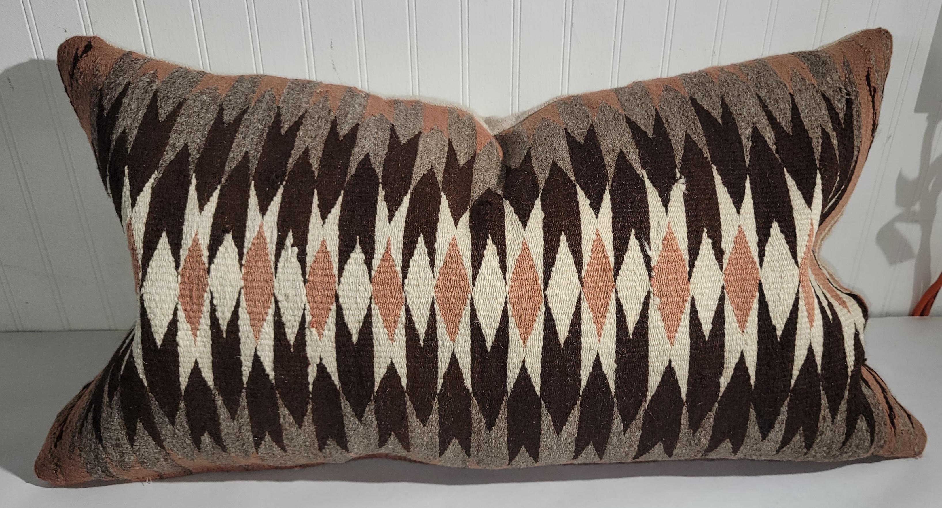 Mid-20th Century Collection of Three Navajo Indian Woven Pillows  For Sale