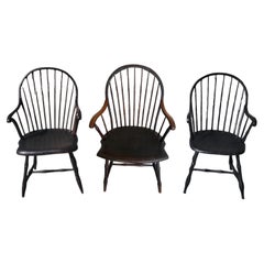 Collection of Three Painted 19Thc Philadelphia Windsor Chairs -3
