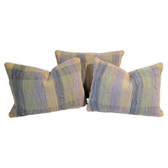Collection of Three Rag Rug pillows