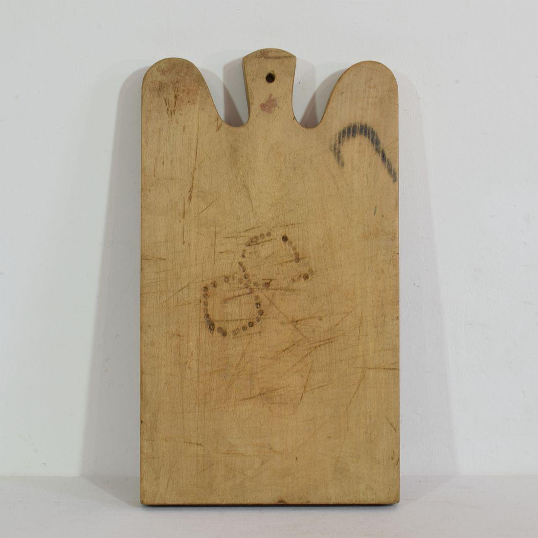 Collection of Three Rare French, 19th Century, Wooden Chopping or Cutting Boards 6