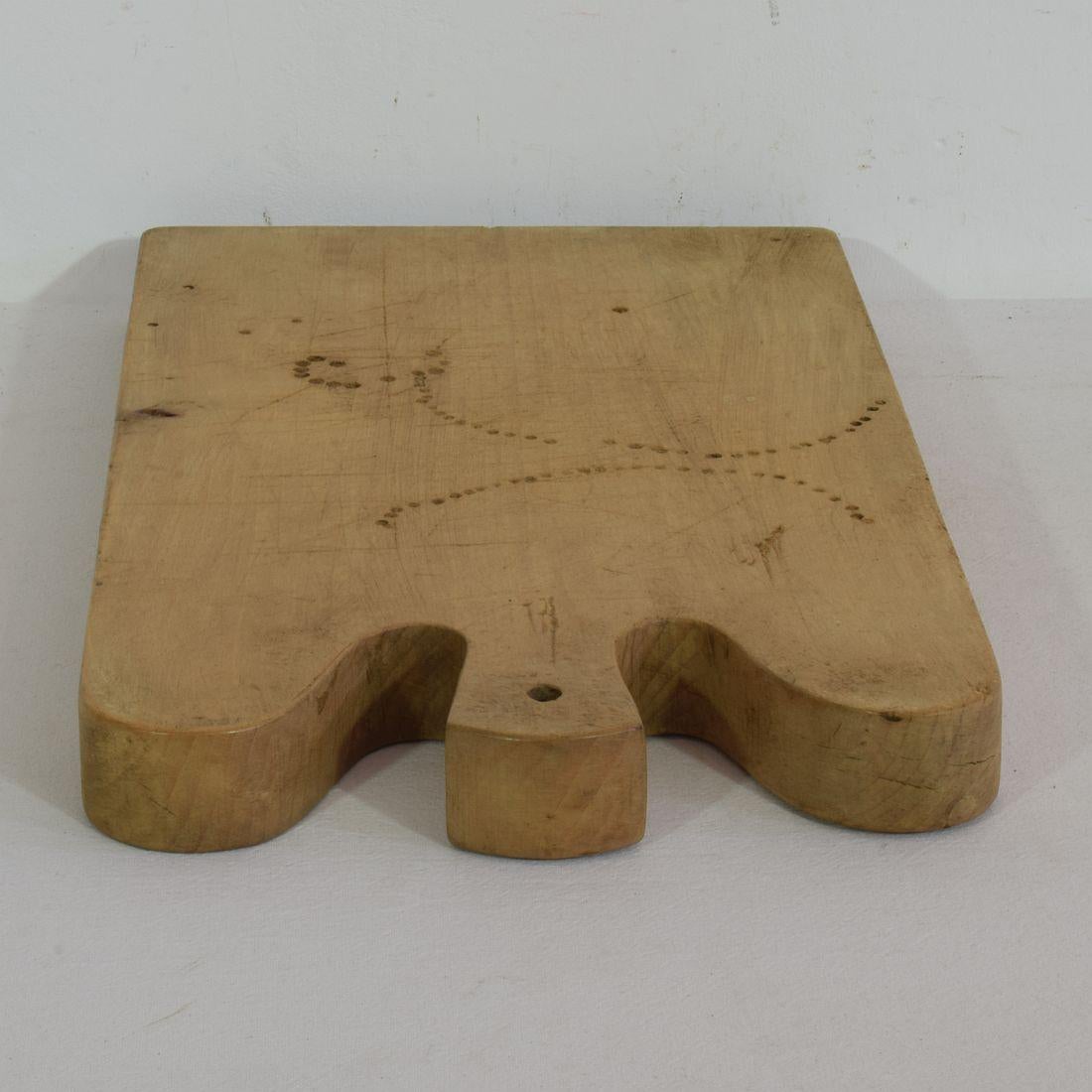 Collection of Three Rare French, 19th Century, Wooden Chopping or Cutting Boards 9