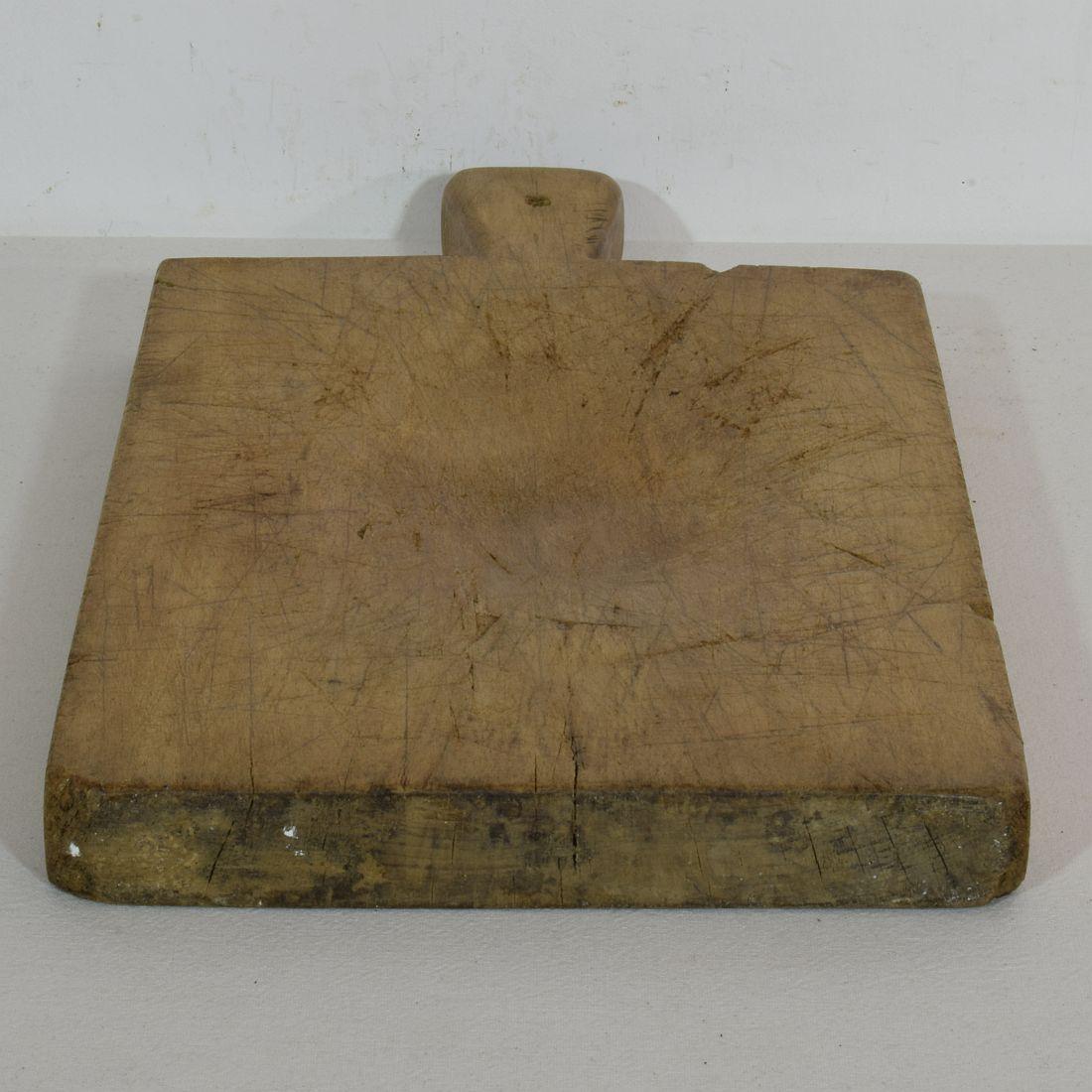 Collection of Three Rare French, 19th Century, Wooden Chopping or Cutting Boards 12