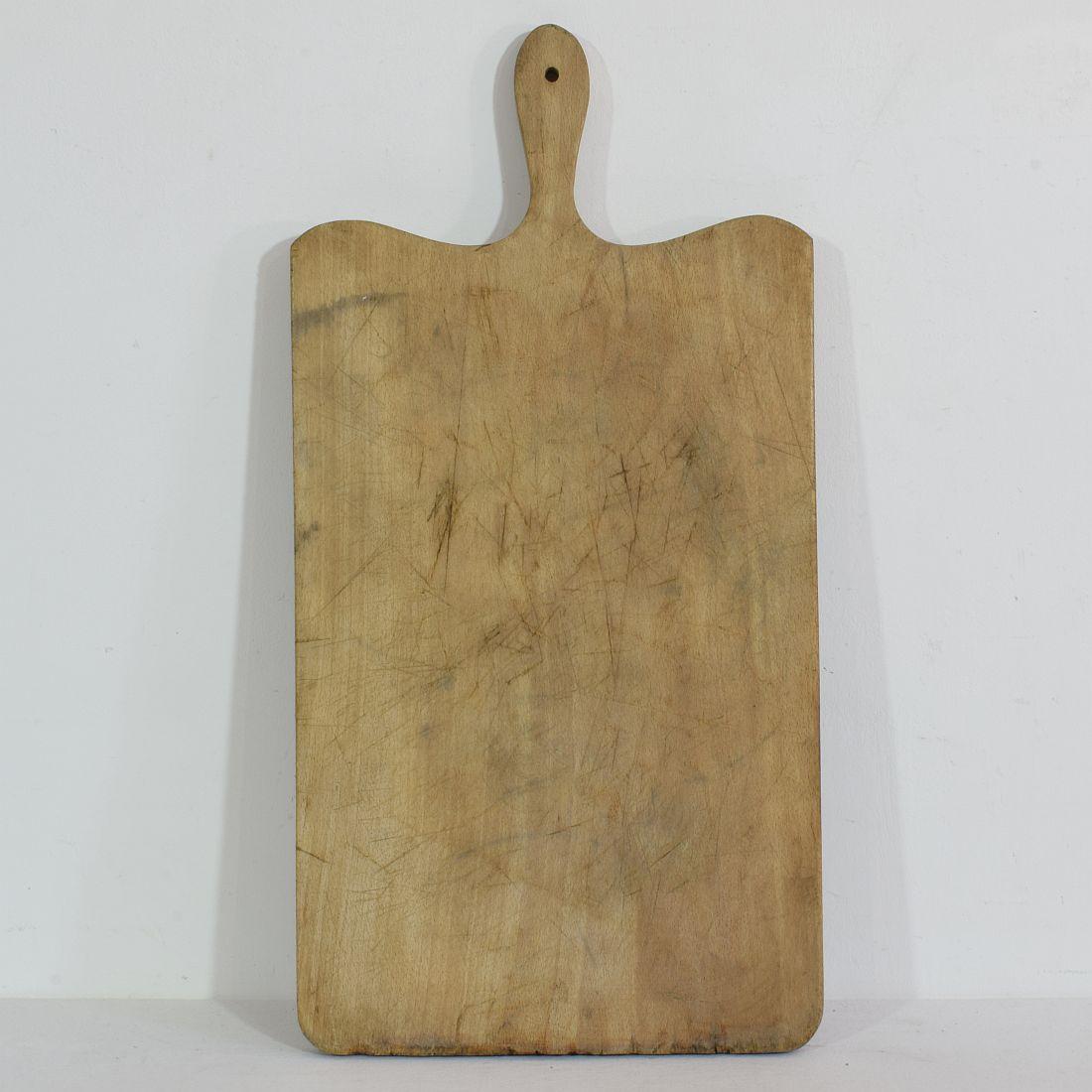 Collection of Three Rare French, 19th Century, Wooden Chopping or Cutting Boards In Good Condition In Buisson, FR