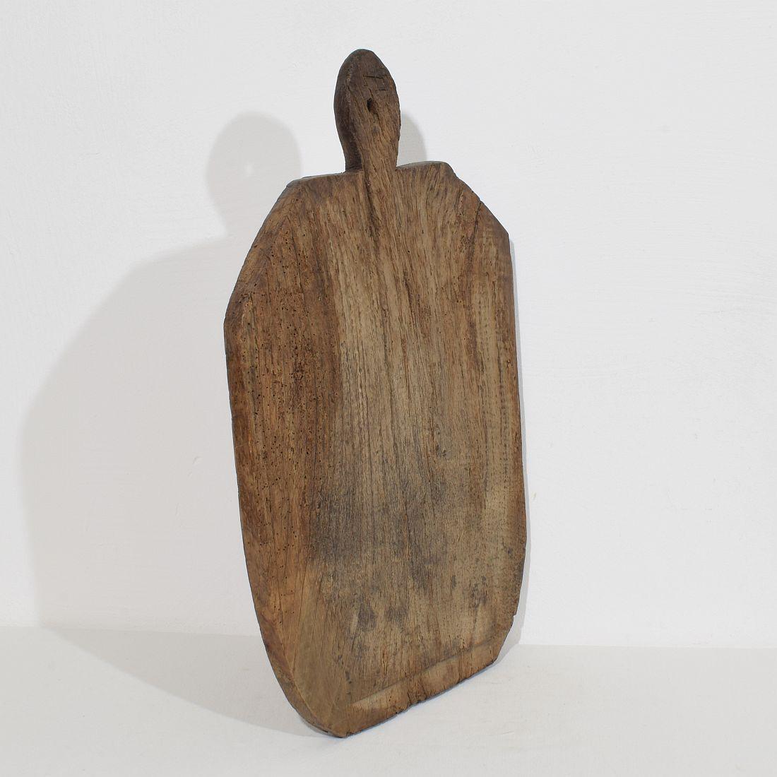 Collection of Three Rare French, 19th Century, Wooden Chopping or Cutting Boards In Fair Condition In Buisson, FR