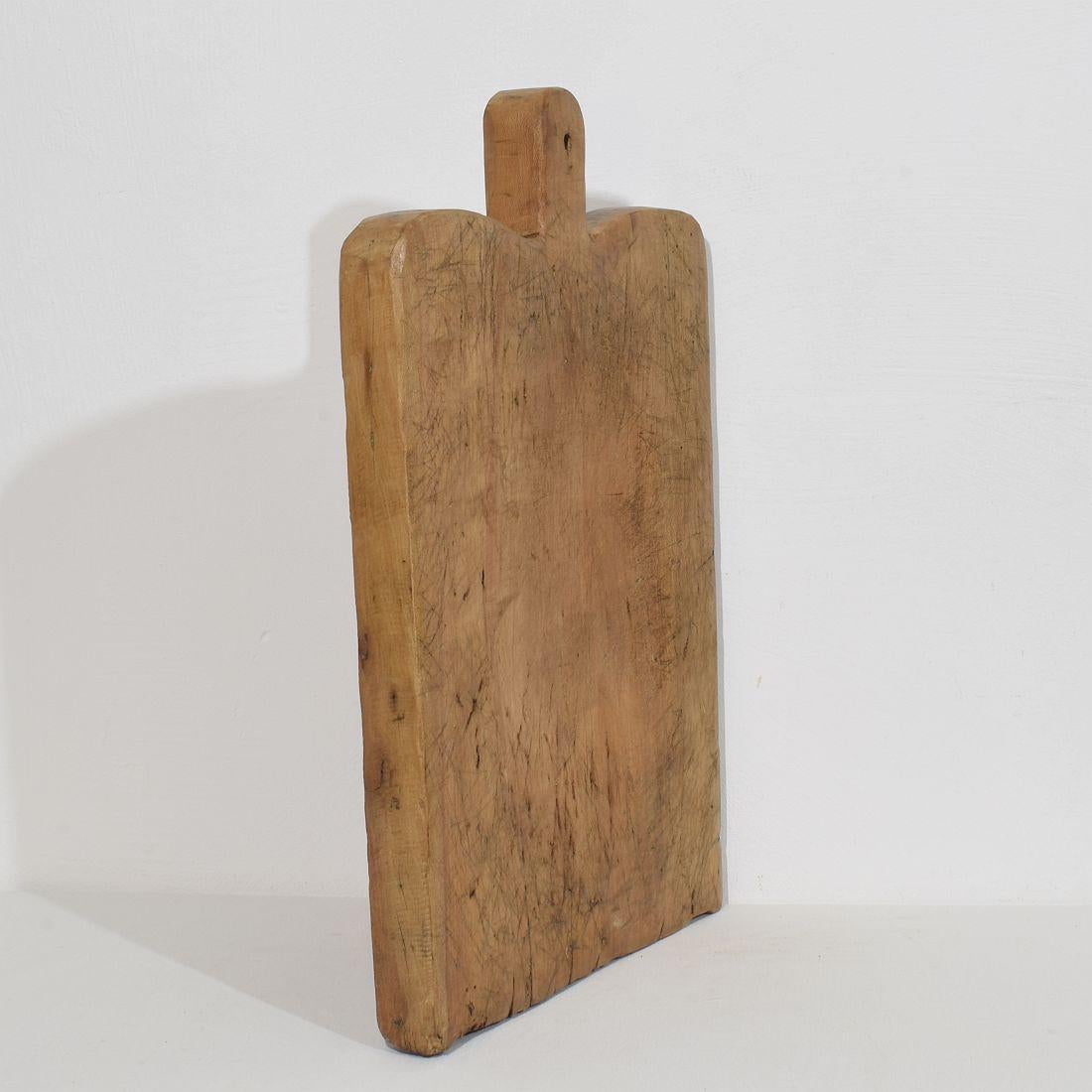 Collection of Three Rare French, 19th Century, Wooden Chopping or Cutting Boards In Good Condition In Buisson, FR