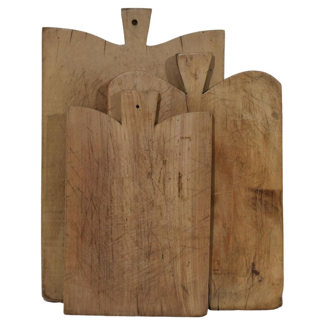 Collection of Three Rare French, 19th Century, Wooden Chopping or Cutting Boards For Sale