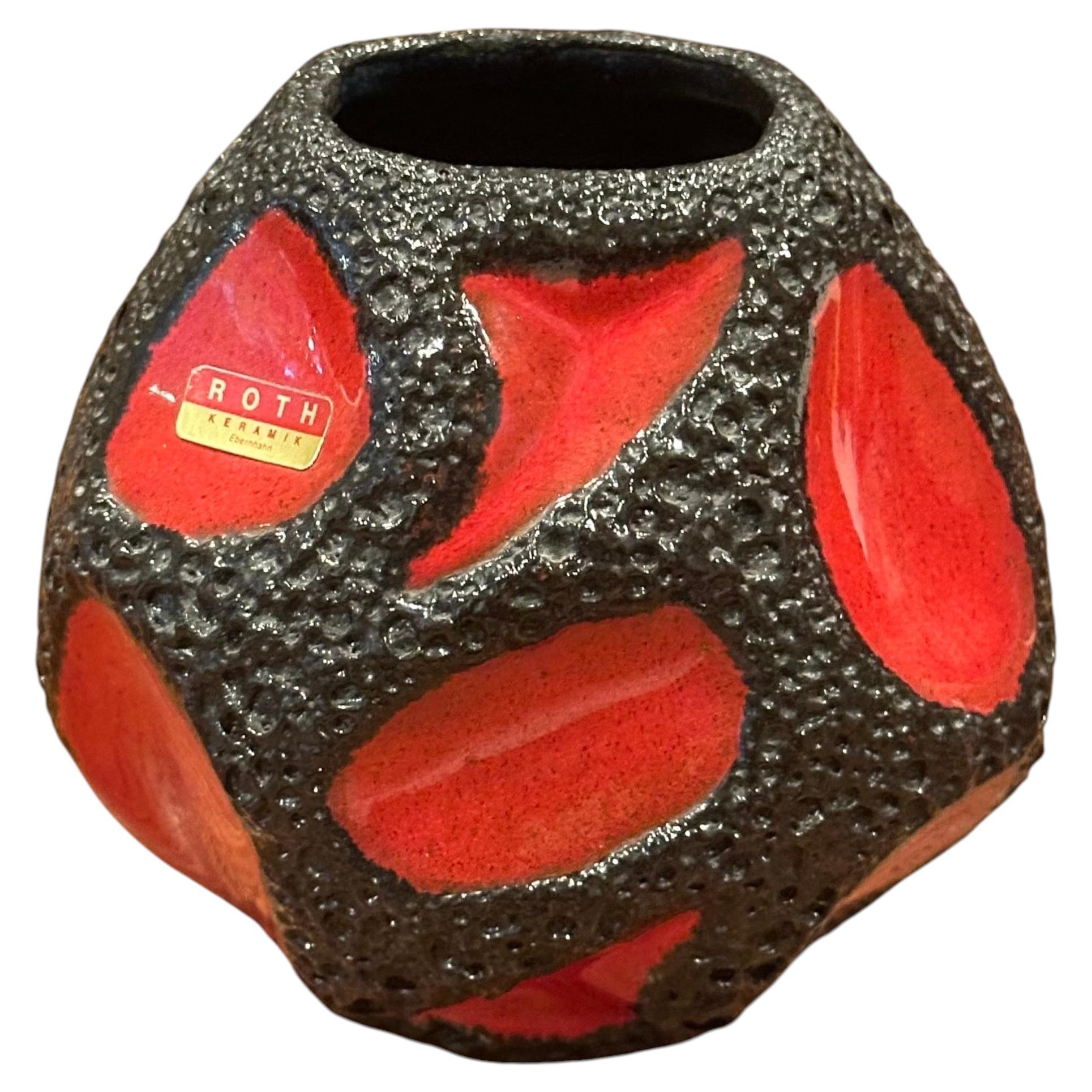 Collection of Three Roth Keramik “Fat Lava” Vases, Models 308, 309