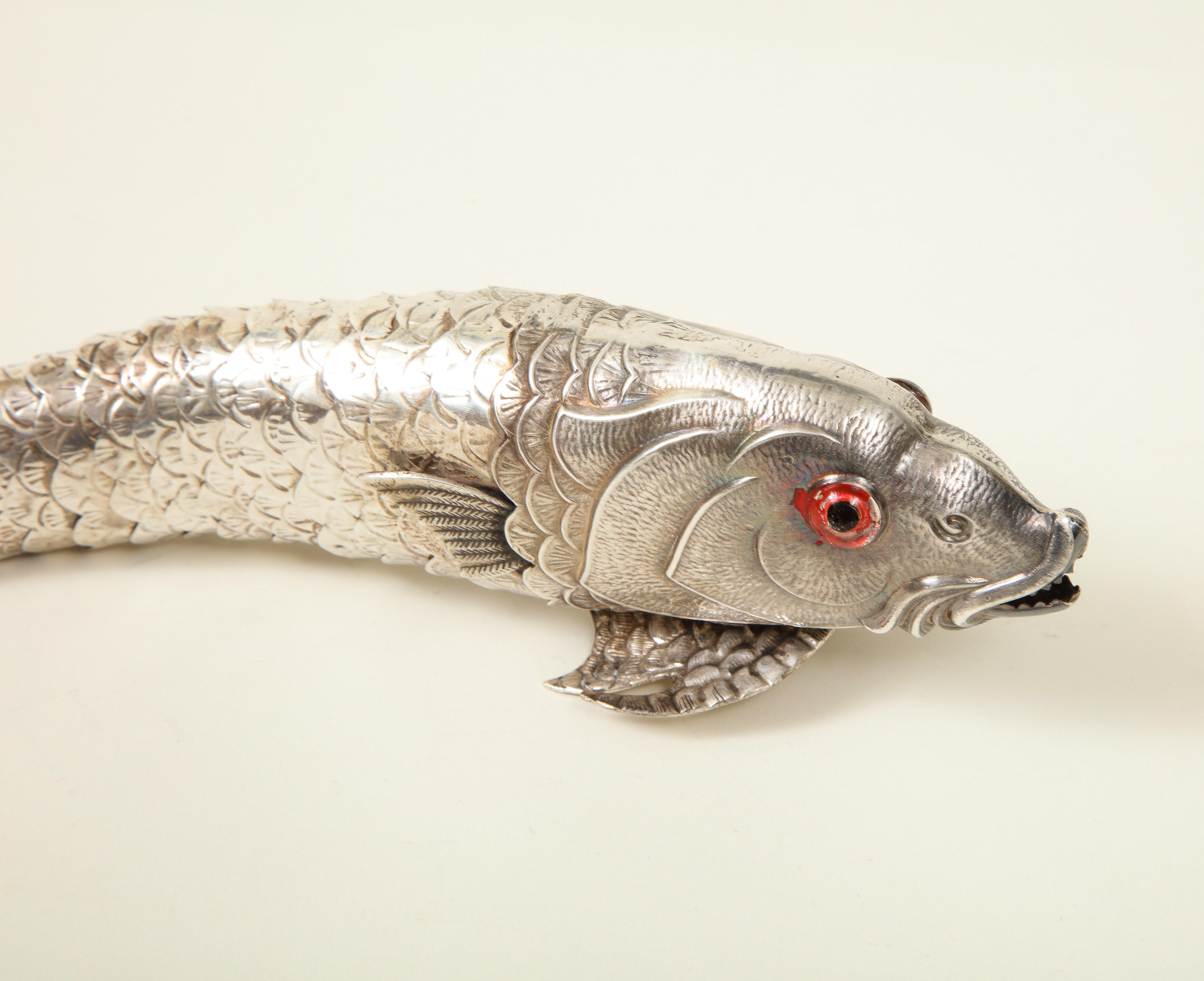 Collection of Three Silver Articulated Fish 5