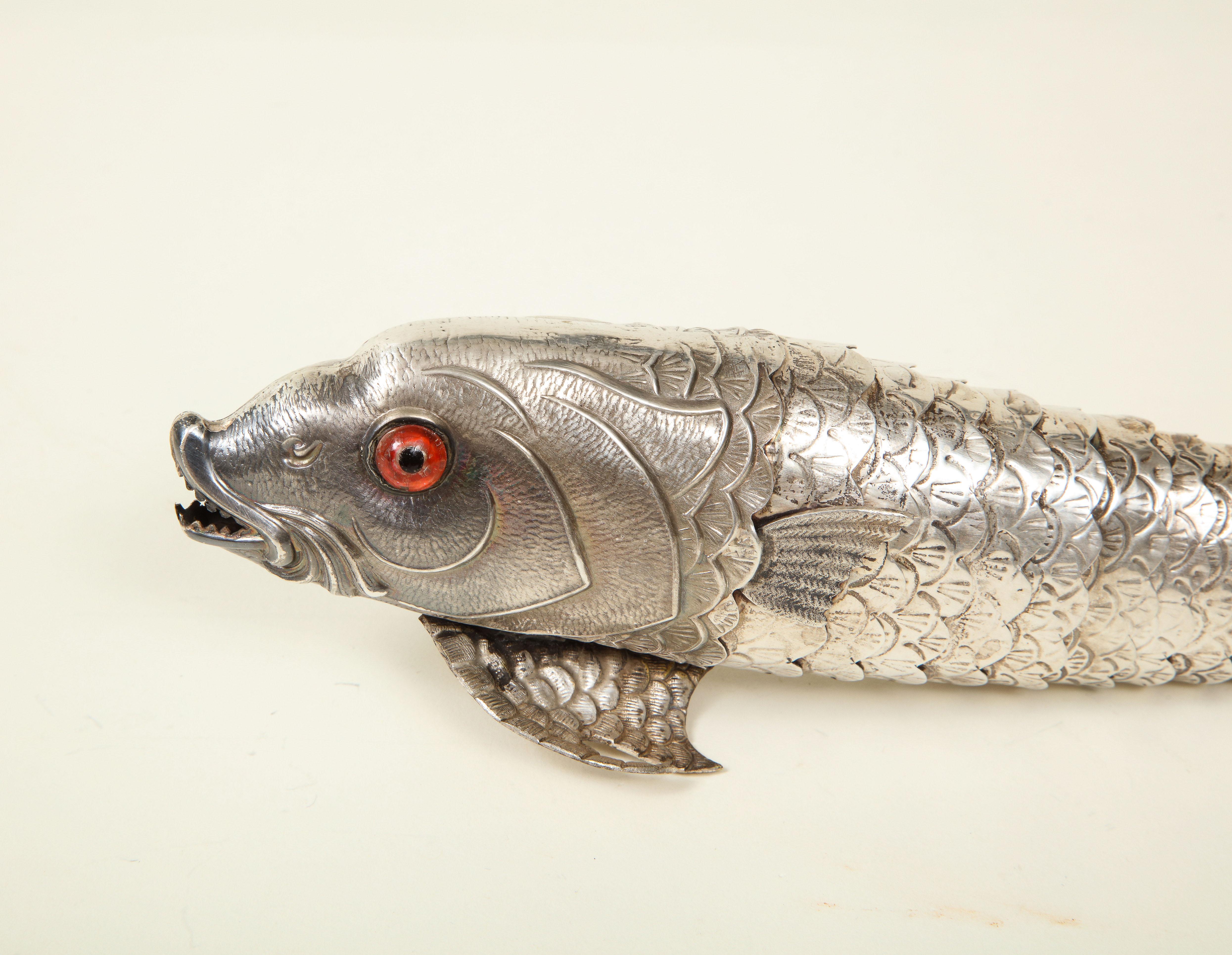 Collection of Three Silver Articulated Fish 7