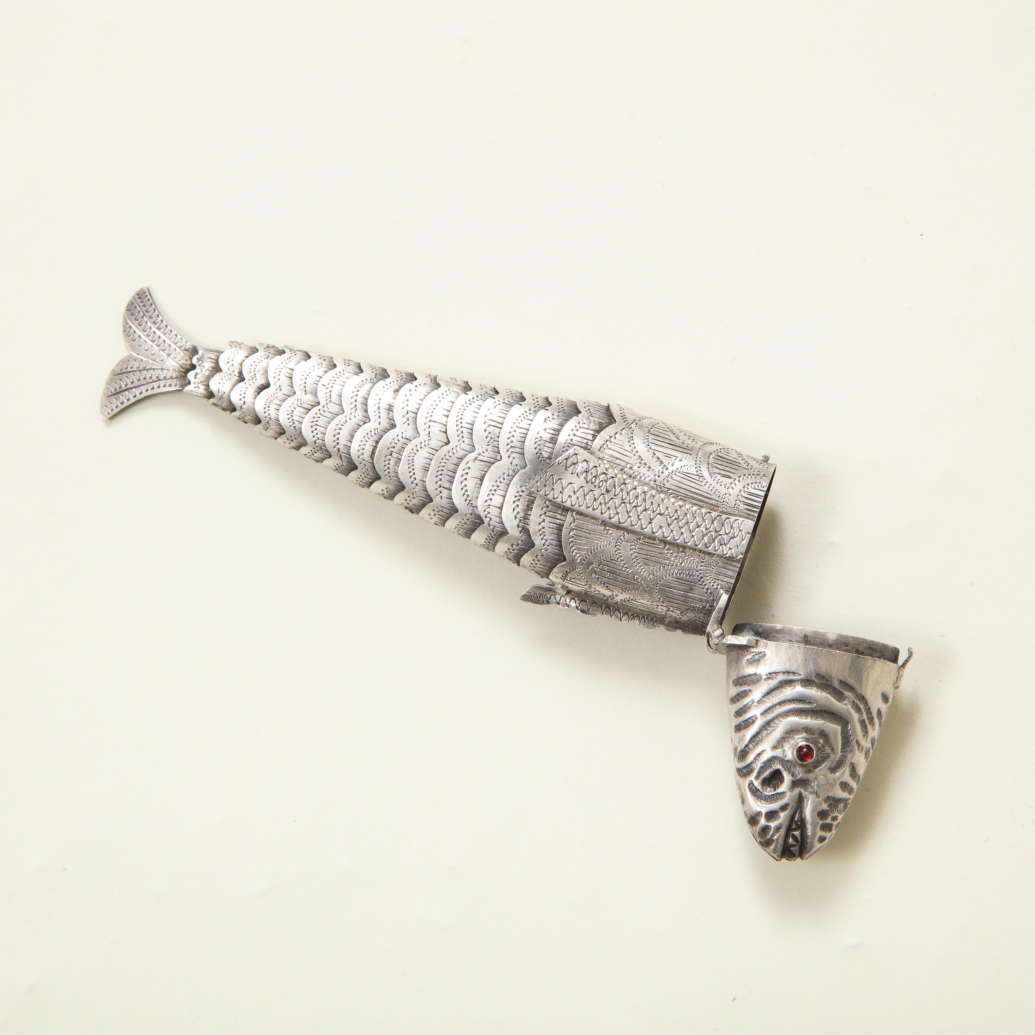 Collection of Three Silver Articulated Fish 11