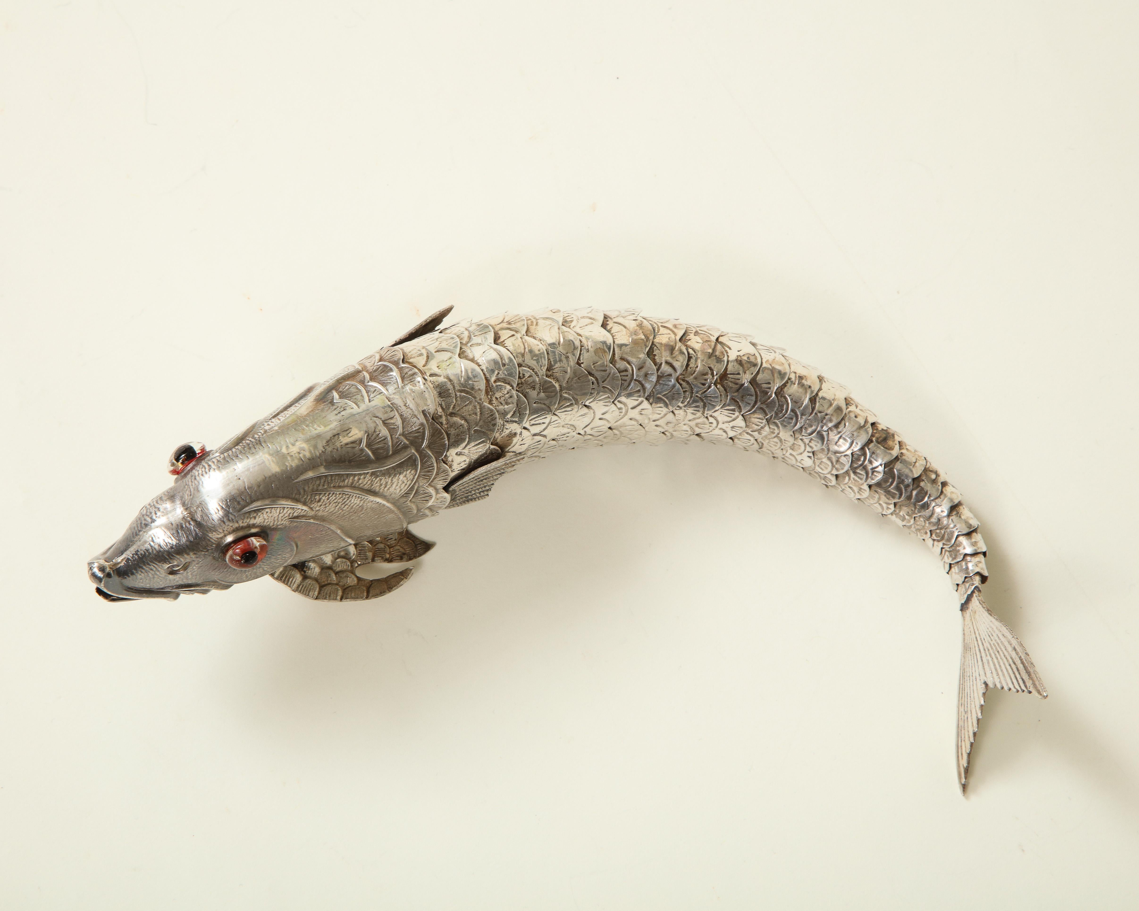 Collection of Three Silver Articulated Fish 2
