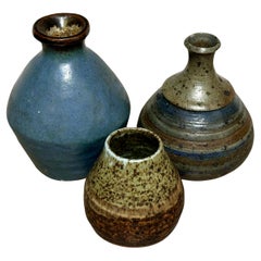 Collection of Three Small Studio Pottery Vases all Marked / Signed