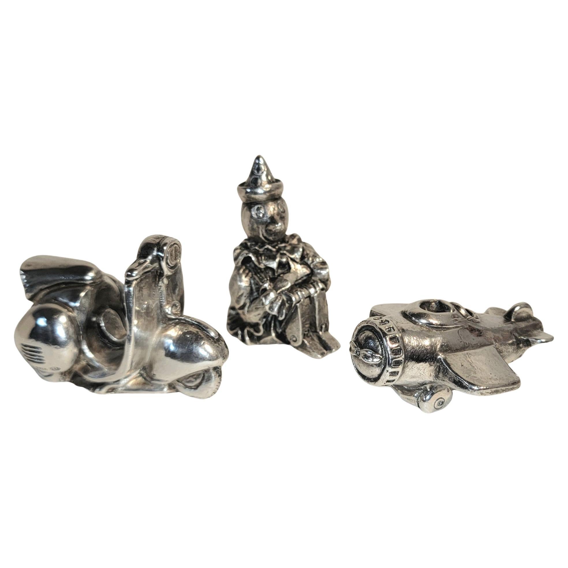 Collection of Three Sterling Silver Figures