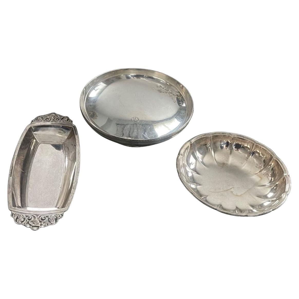 Collection of Three Tiffany & Co. Sterling Silver Serving Pieces. 20th Century.