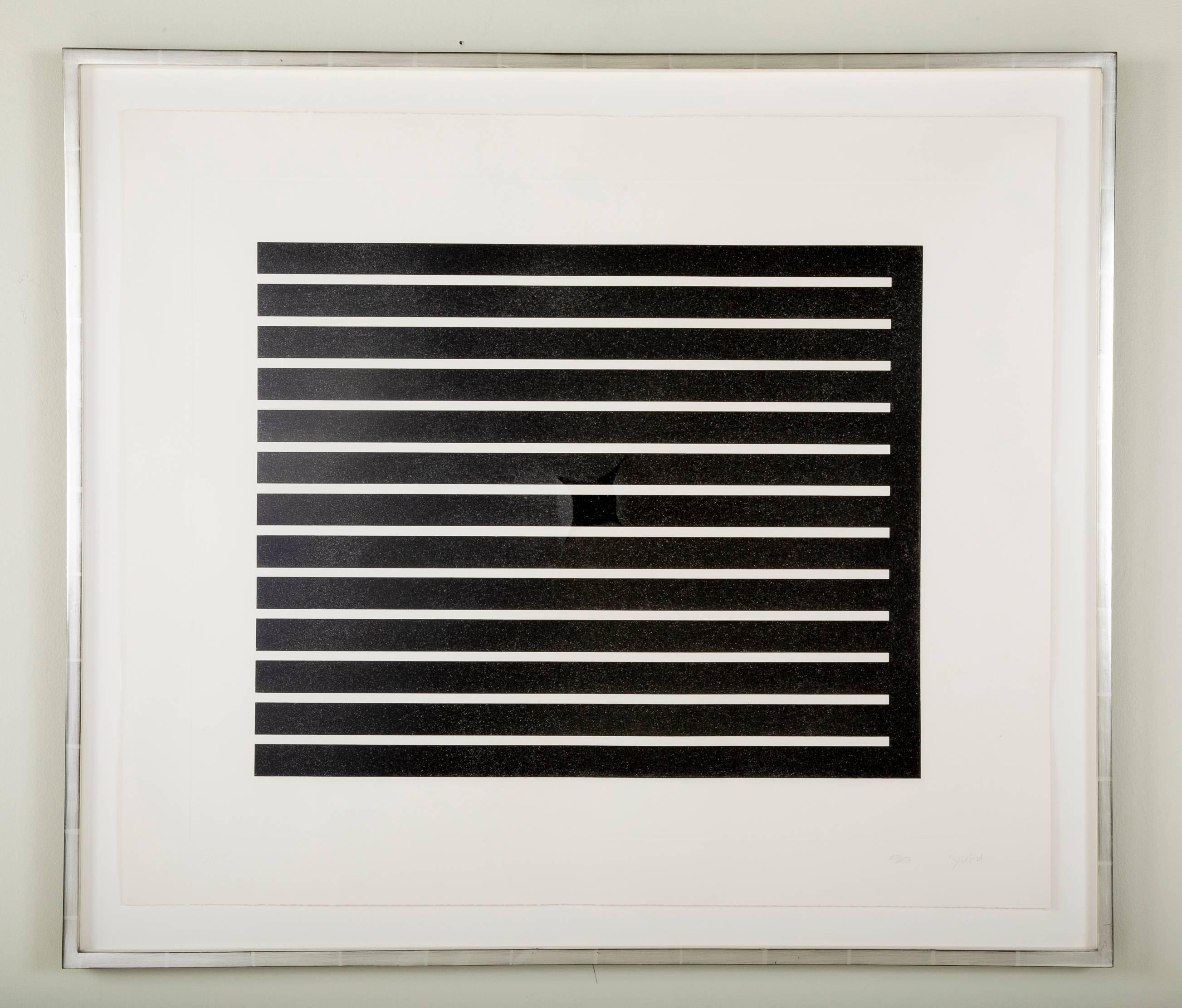 Late 20th Century Collection of Three Untitled Donal Judd Aquatint Prints Sold Individually