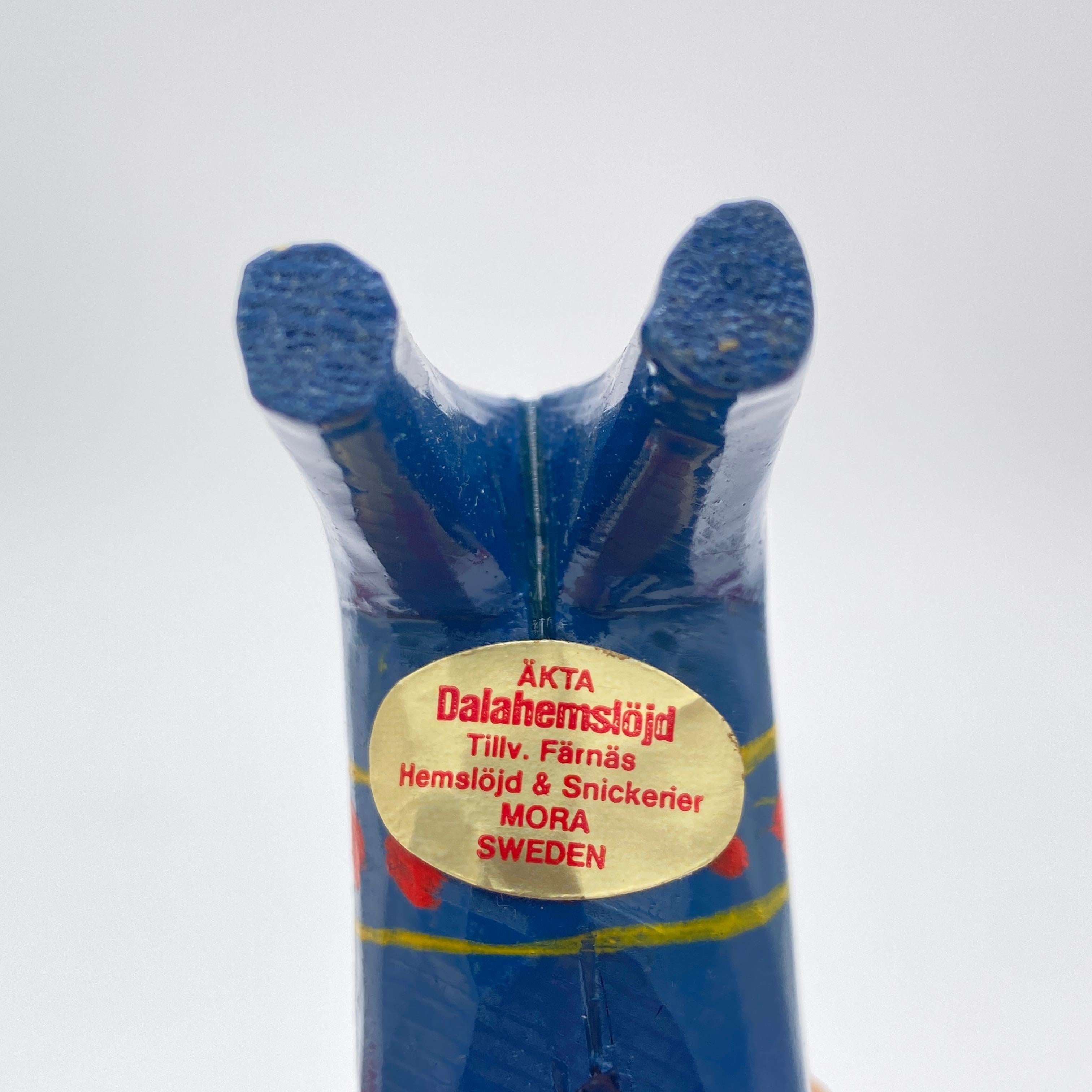 Collection of Three Vintage Swedish Dala Horses by Nils Olsson, Sweden Folk Art For Sale 5