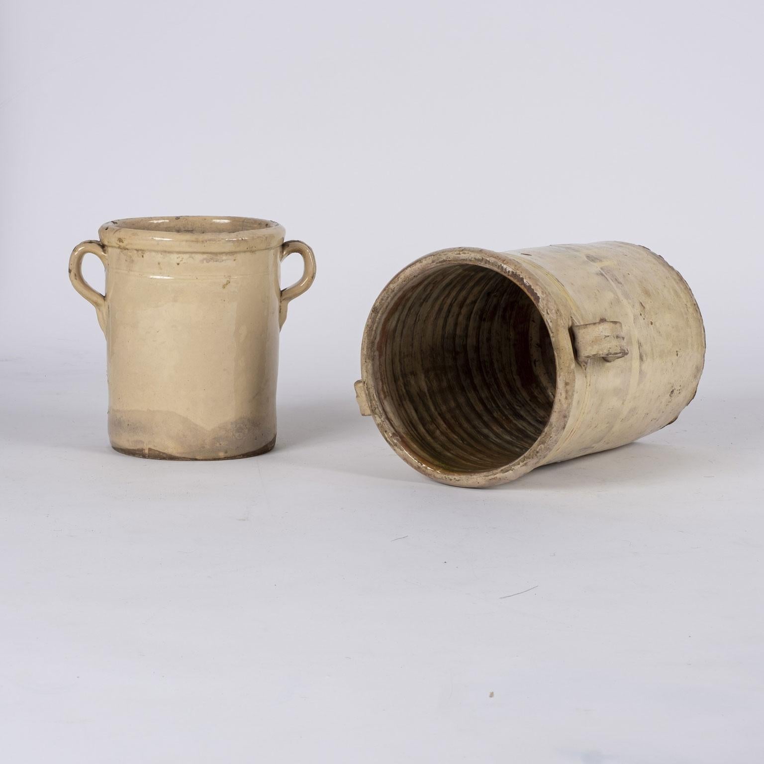 Collection of Three Yellow Glazed Jars 5