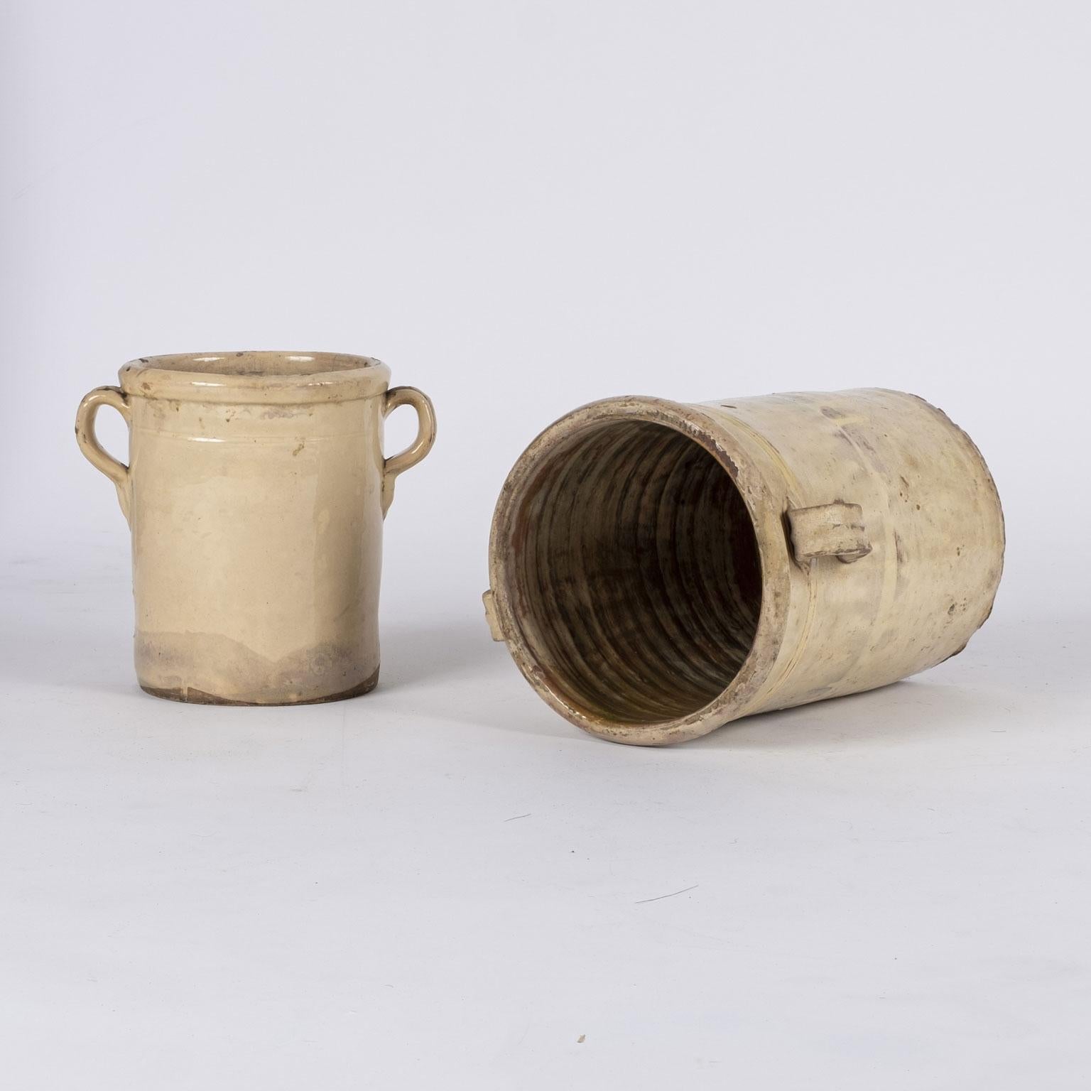 Collection of Three Yellow Glazed Jars 6