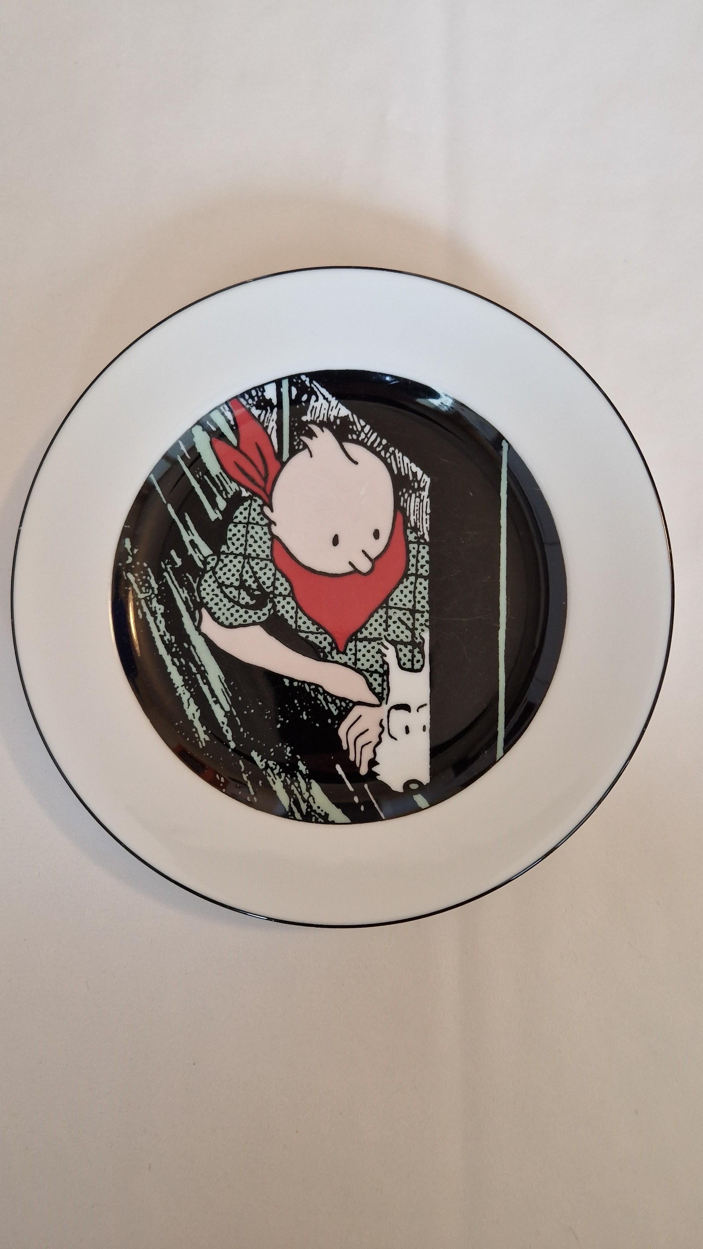Collection of TinTin Porcelain Dish Coffee and Plate by Hergé ,  AXIS Paris 80s For Sale 7