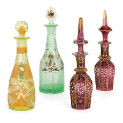 Collection of Twelve Bohemian Glass Objects