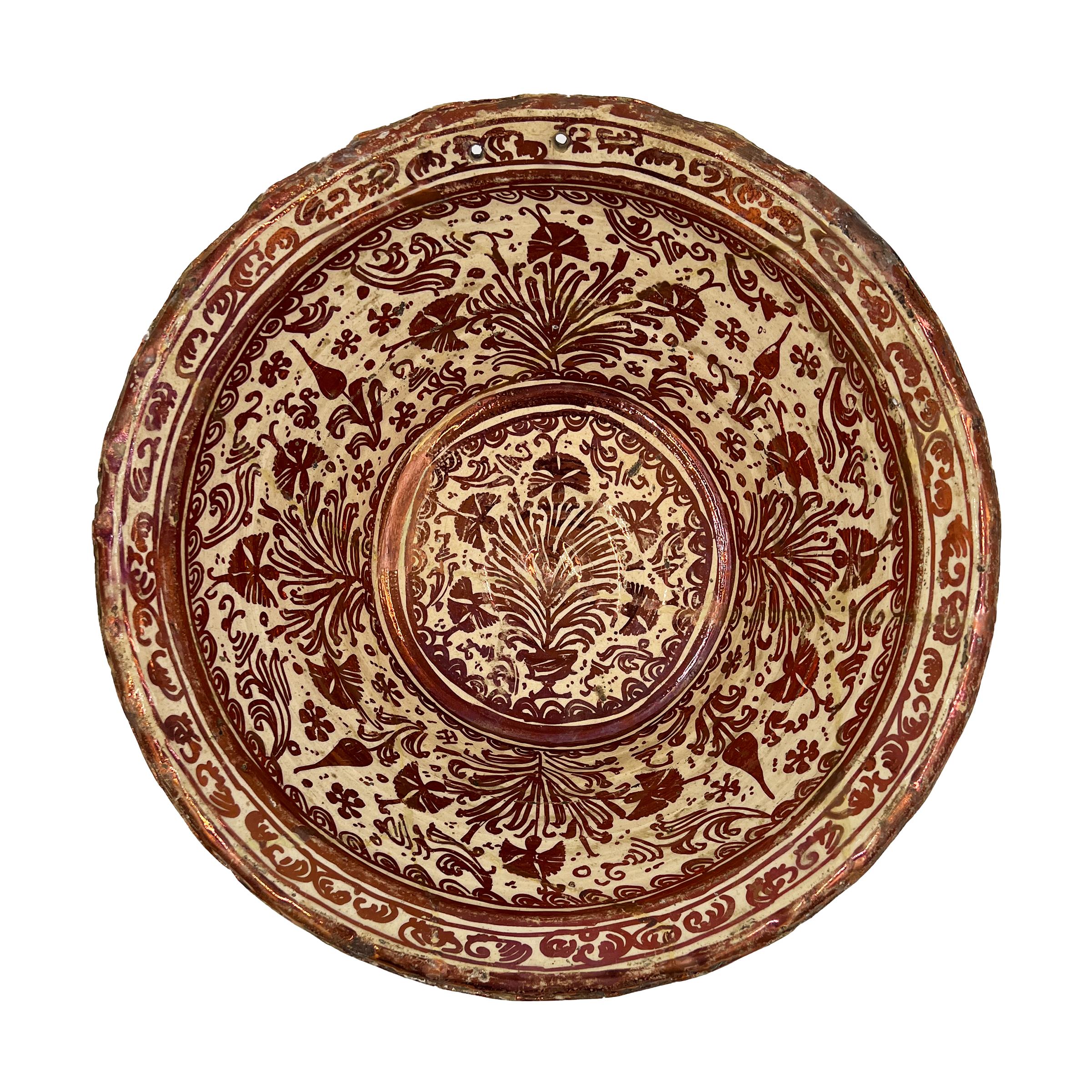 Collection of Twelve Hispano-Moresque Earthenware Chargers, 16th-19th Century 8
