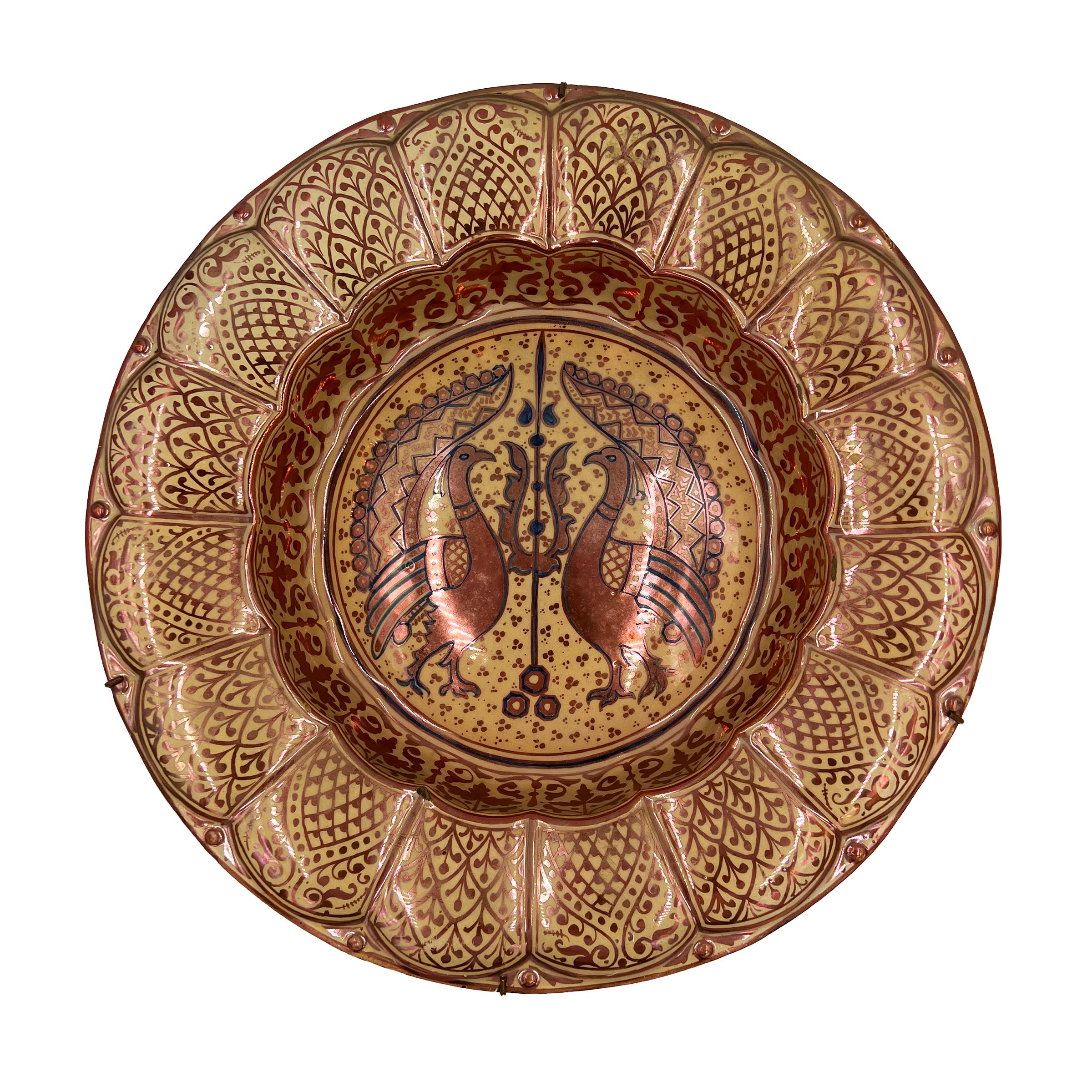 Collection of Twelve Hispano-Moresque Earthenware Chargers, 16th-19th Century In Good Condition In London, GB